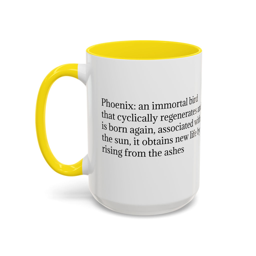 Phoenix Bird Coffee Cup: Mythical Creature, Firebird Coffee Mug, Rise from the Ashes