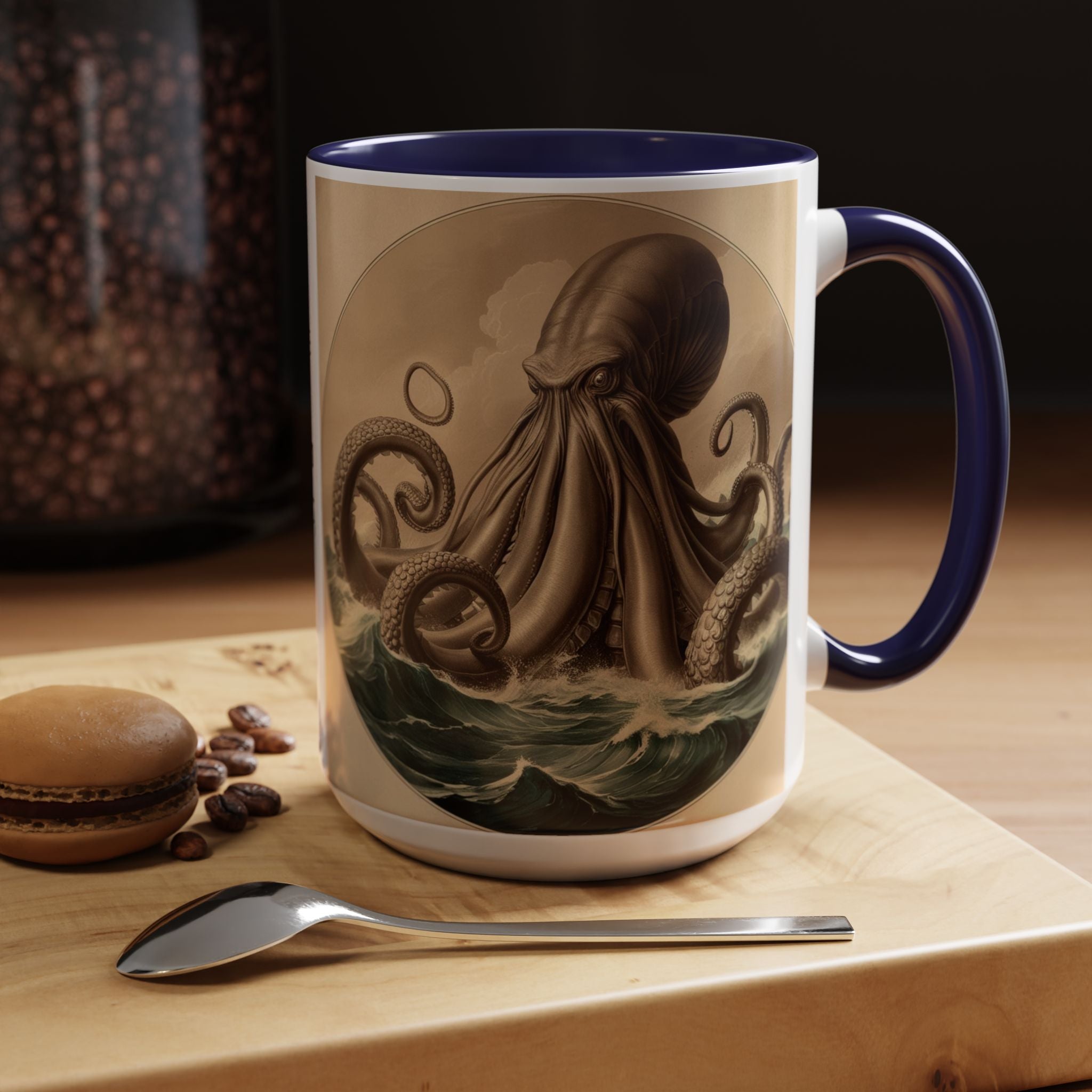 Kraken Coffee Cup: Giant Squid Coffee Mug, Mugs for Men, Mythical Creature