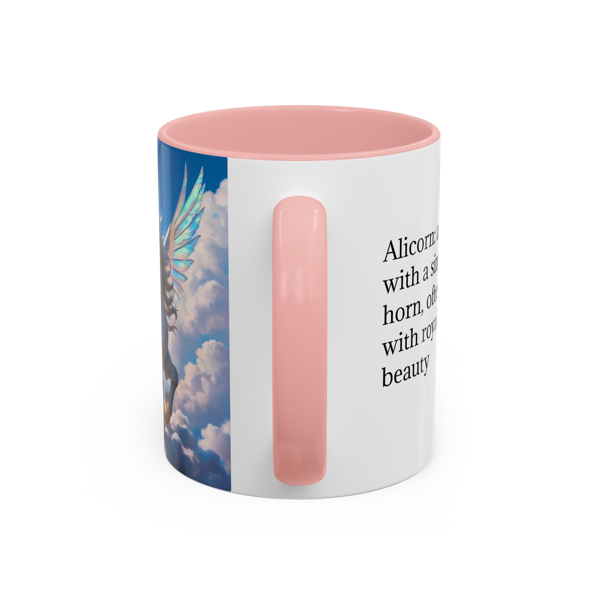 Unicorn Coffee Mug: Fairytale Alicorn, Mythical Creature, Enchanted Gift (Blue)