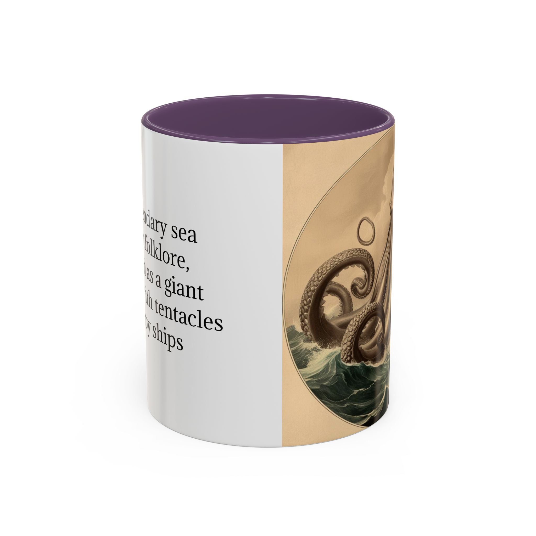 Kraken Coffee Cup: Giant Squid Coffee Mug, Mugs for Men, Mythical Creature