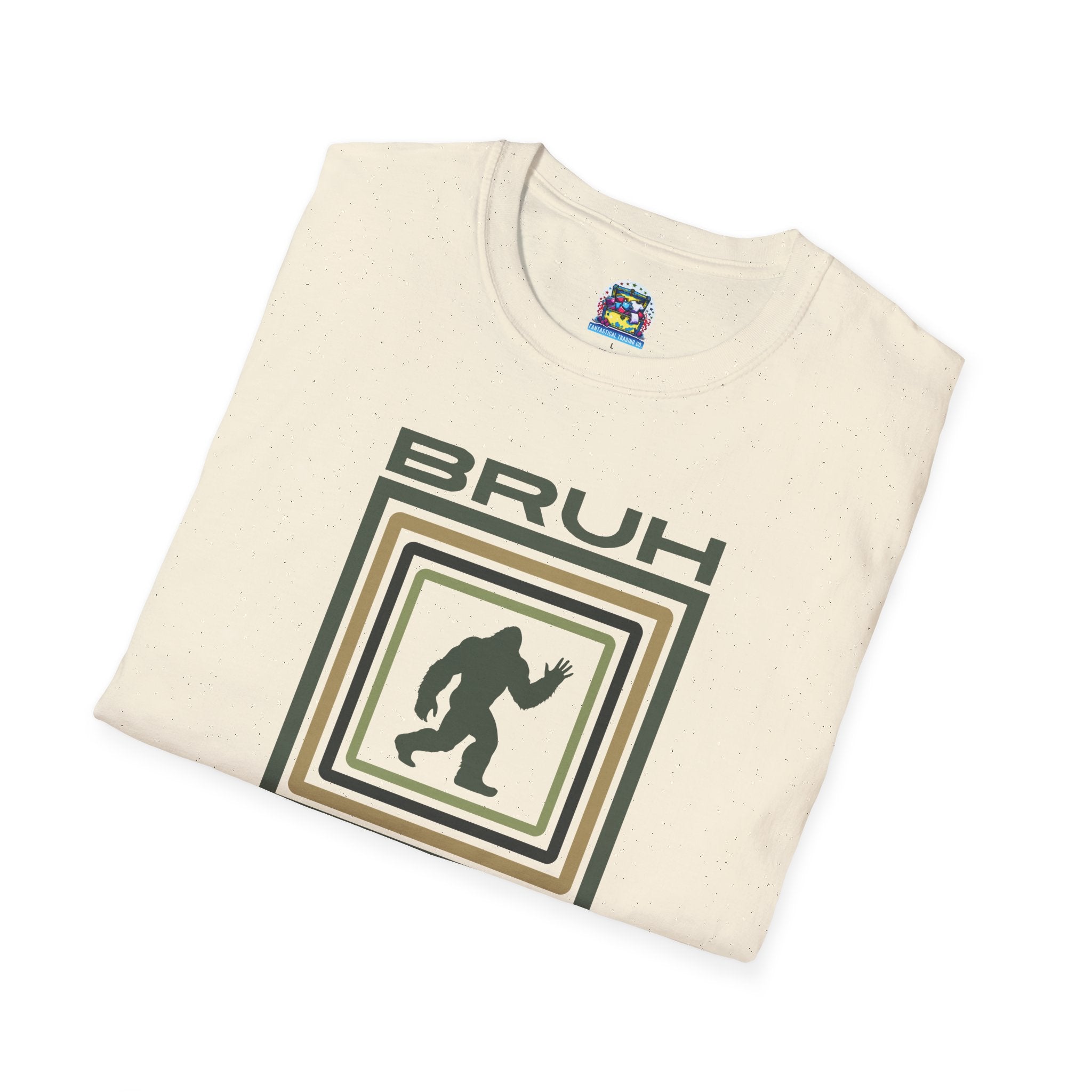 Bigfoot Graphic Tee: Sasquatch Shirt, Bruh, Mythical Cryptid, Soft Cotton T-Shirt