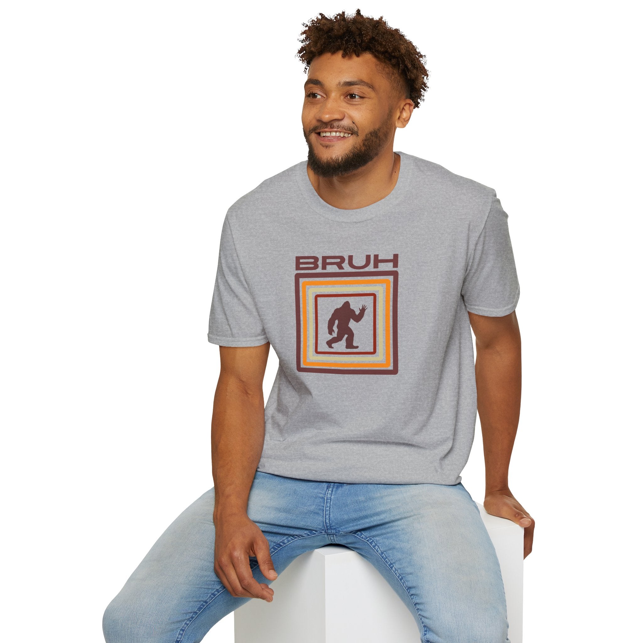 Bigfoot Shirt: Sasquatch Graphic Tee, Bruh, Soft Cotton T-shirt, Legendary Creature