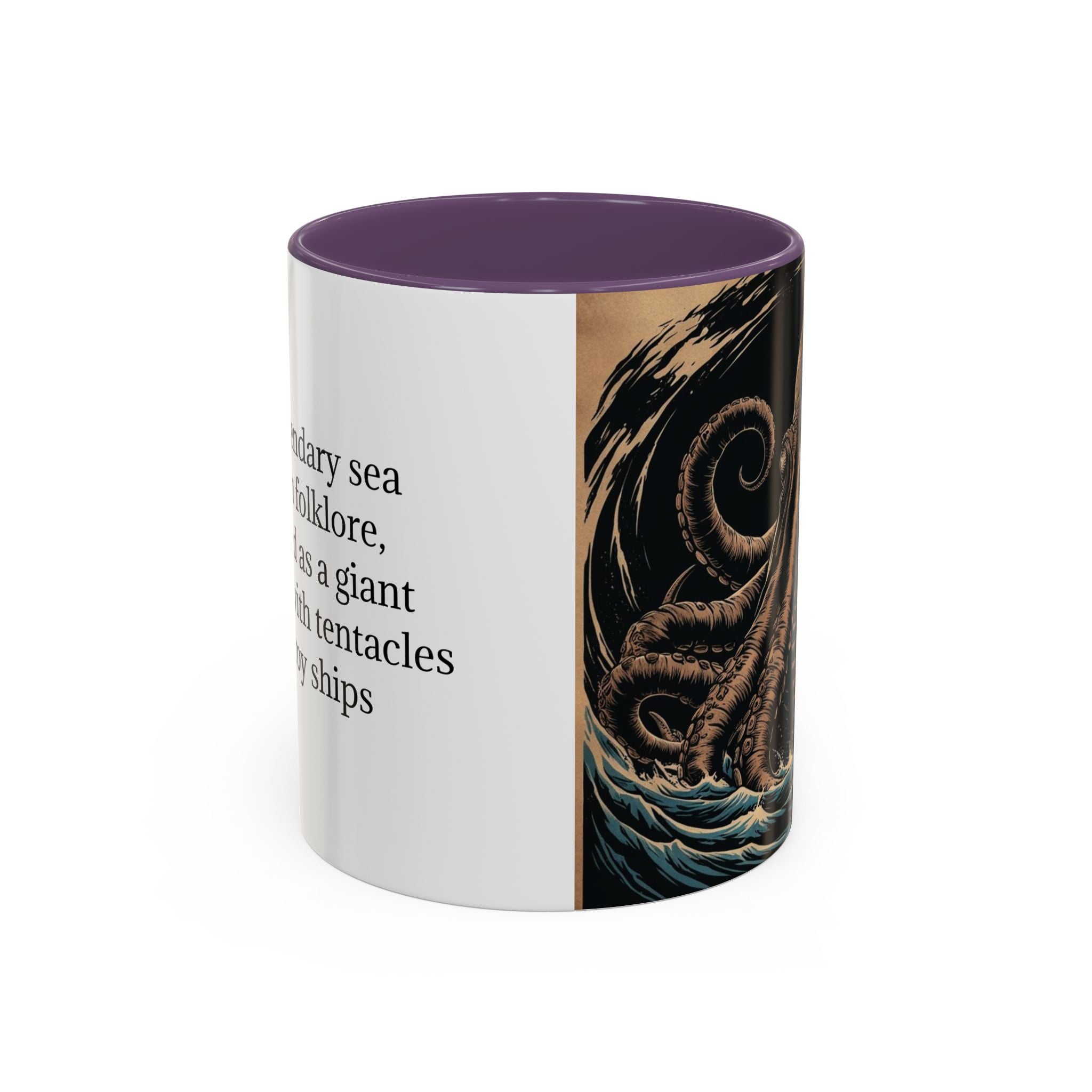 Kraken Coffee Mug: Giant Squid Coffee Cup, Sea Creature, Mugs for Men