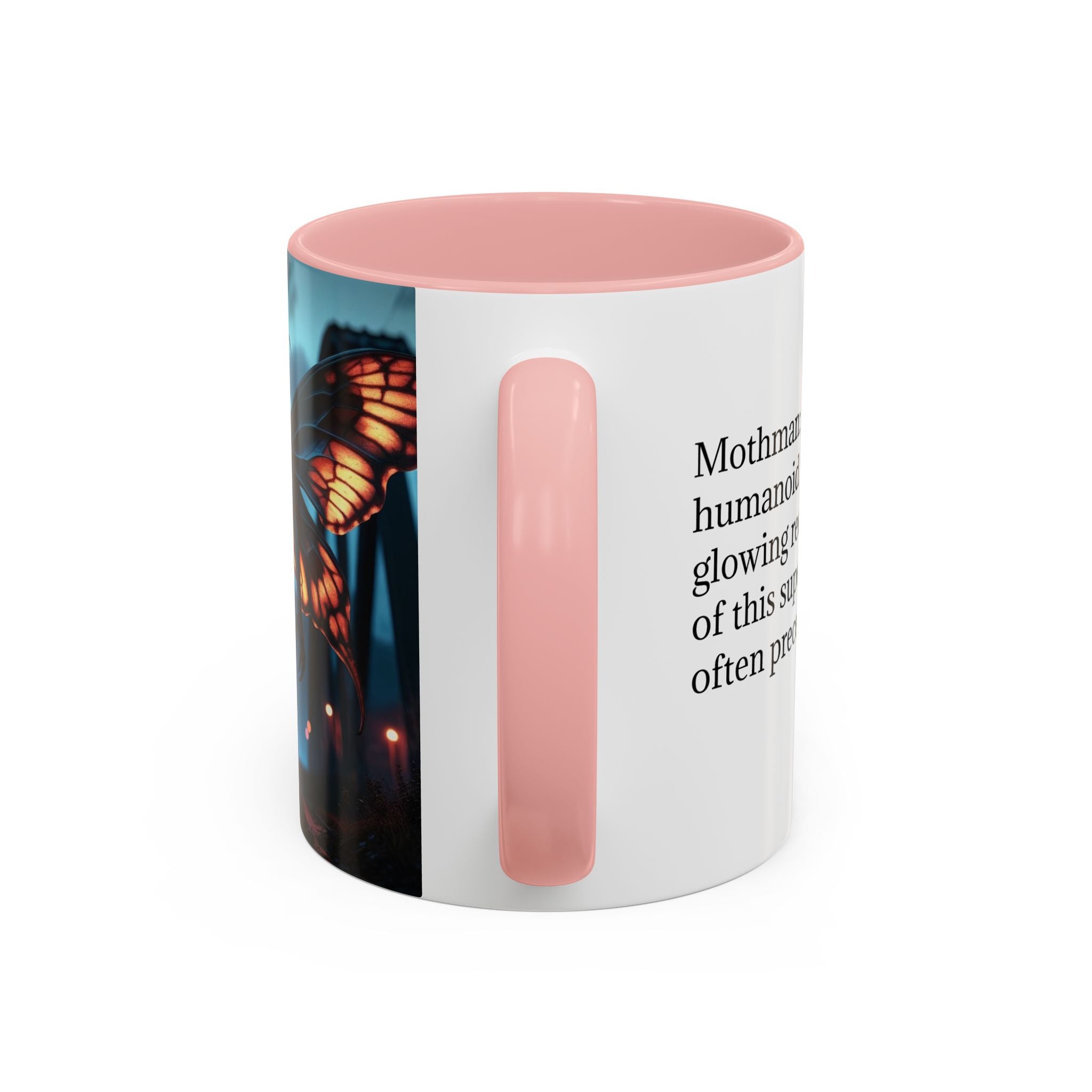 Mothman Coffee Mug: Supernatural Monster, Legendary Creature, Cryptid Gift (Bridge)