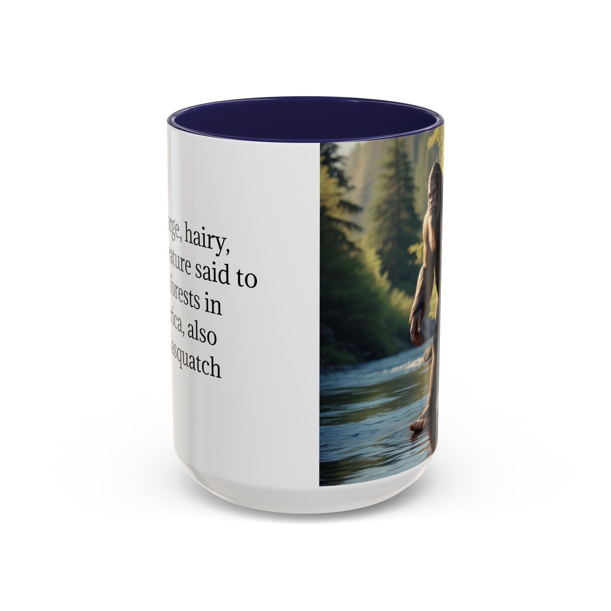 Bigfoot Coffee Mug: Sasquatch, Forest Cryptid, Mythical Creature, Camping Gift