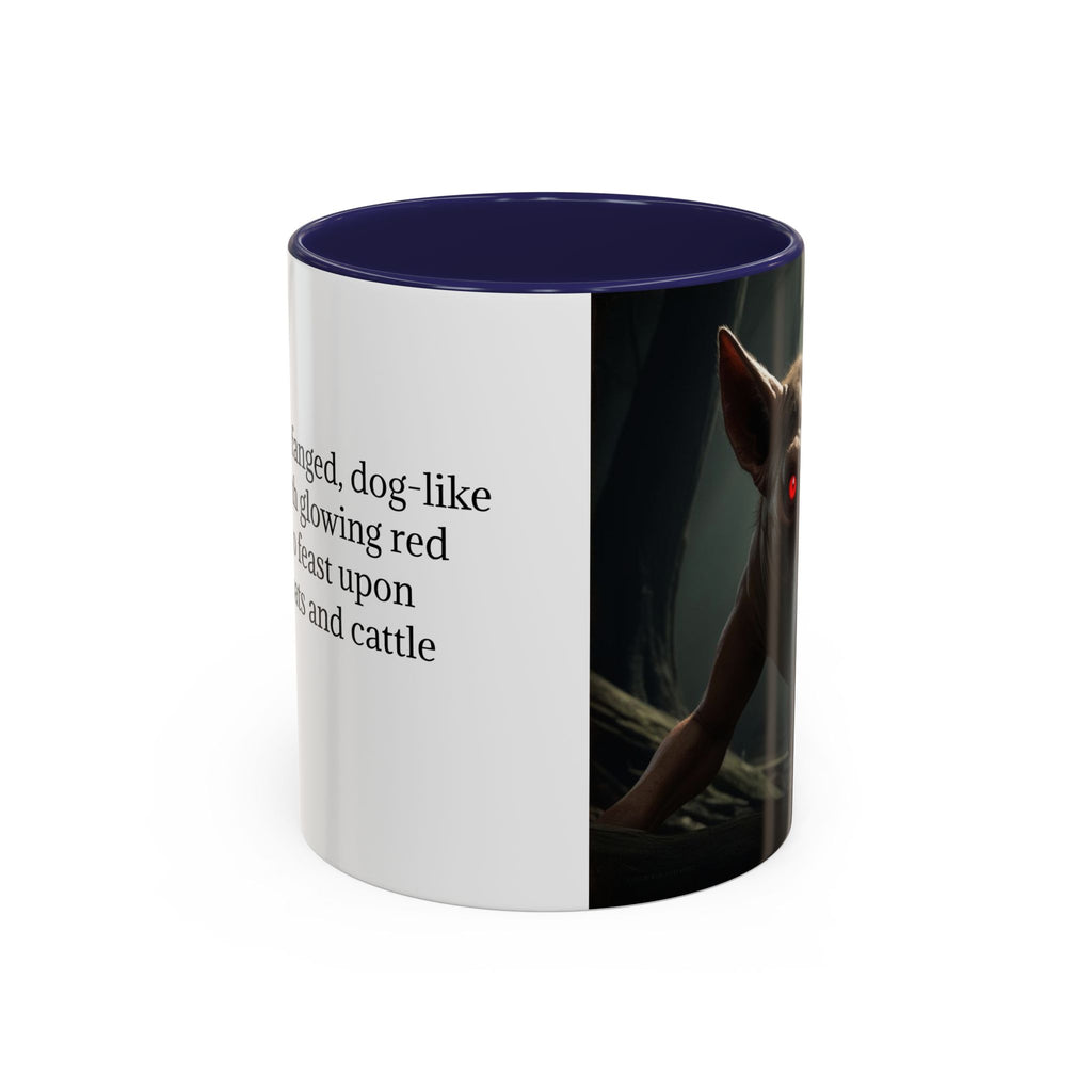 Chupacabra Coffee Cup Supernatural Beast, Mexican Folklore Gift, Mythical Canine Cryptid
