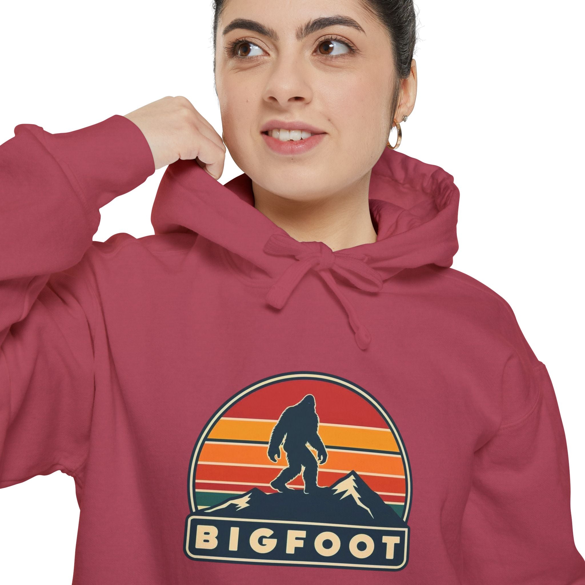 Bigfoot Hoodie Comfort Colors® | Sasquatch Sweatshirt, Cozy Unisex Pullover, Wilderness Adventure Apparel,