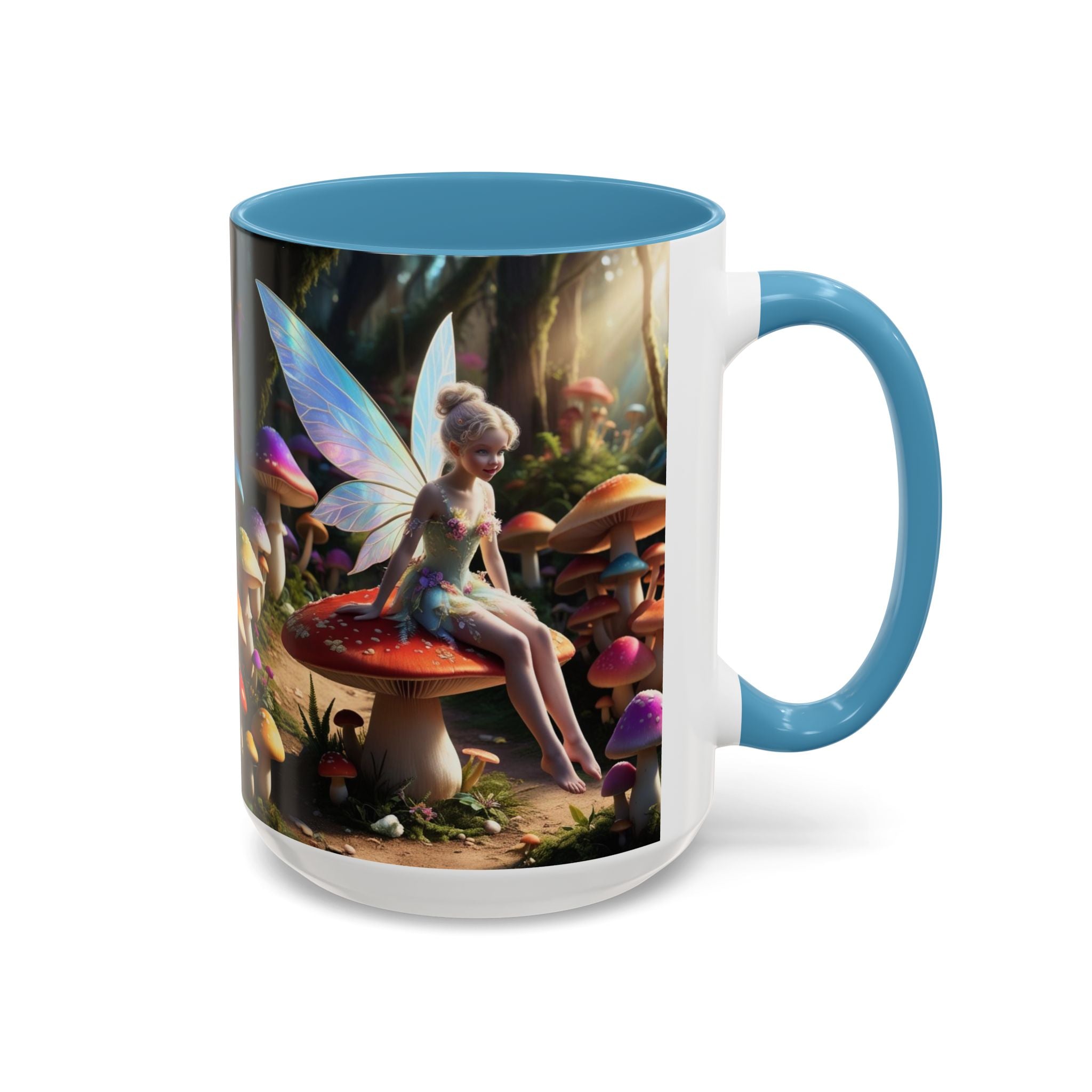 Fairy Garden Mug: Ceramic Toadstool Coffee Cup, Enchanted Forest Fantasy Gift