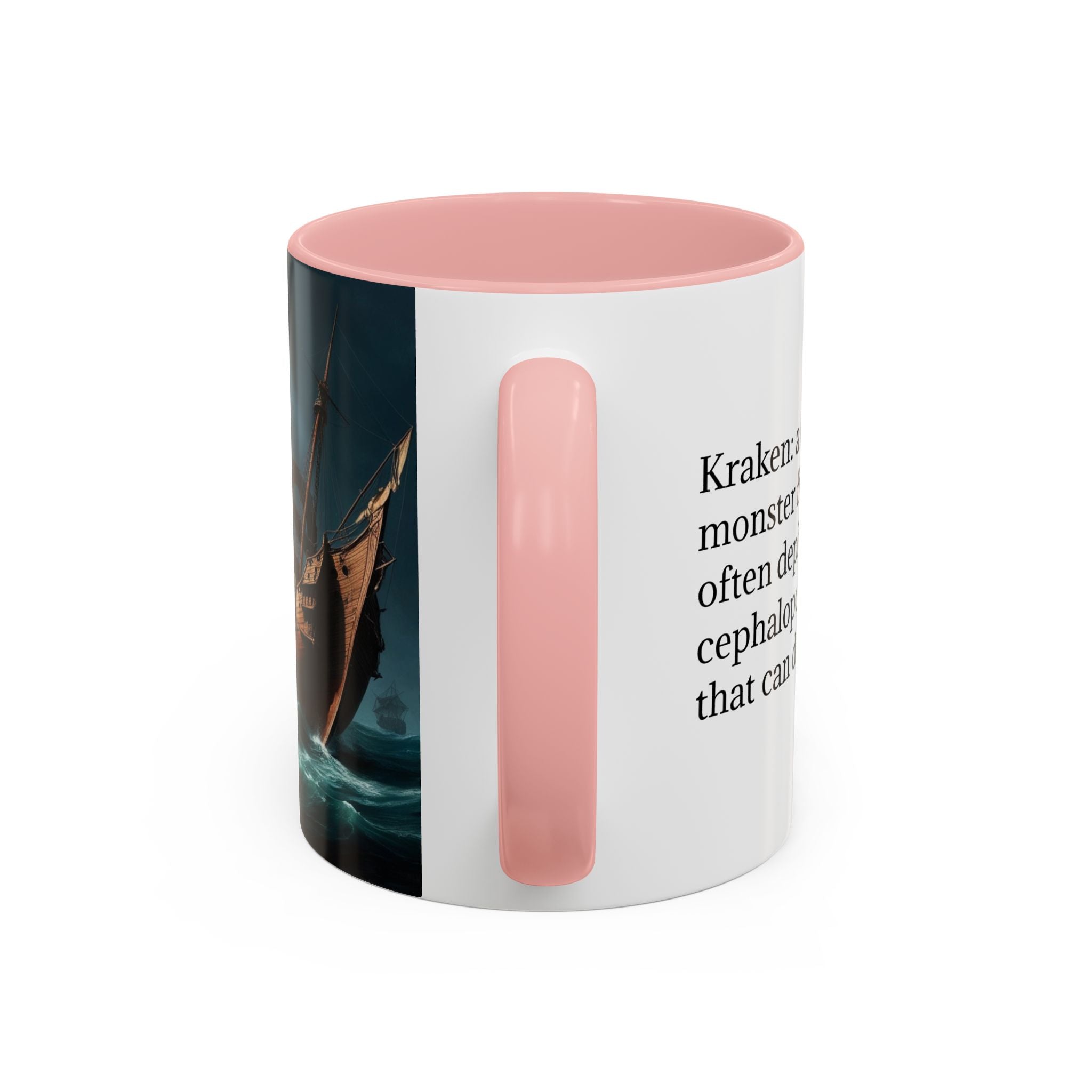 Kraken Coffee Mug: Giant Squid Coffee Cup, Legendary Monster, Nautical Gift