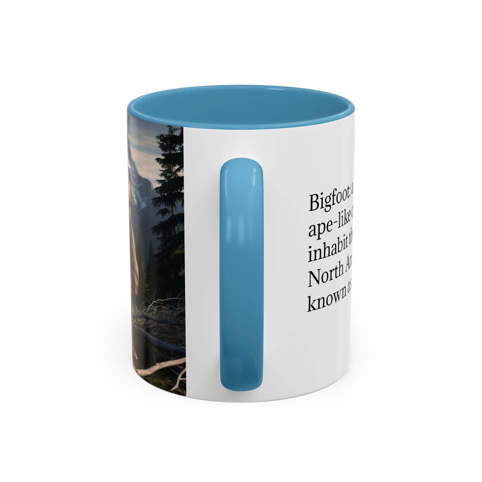 Bigfoot Mug: Sasquatch Coffee Cup, Mythical Creature, Camping Mugs for Men, Cryptozoology