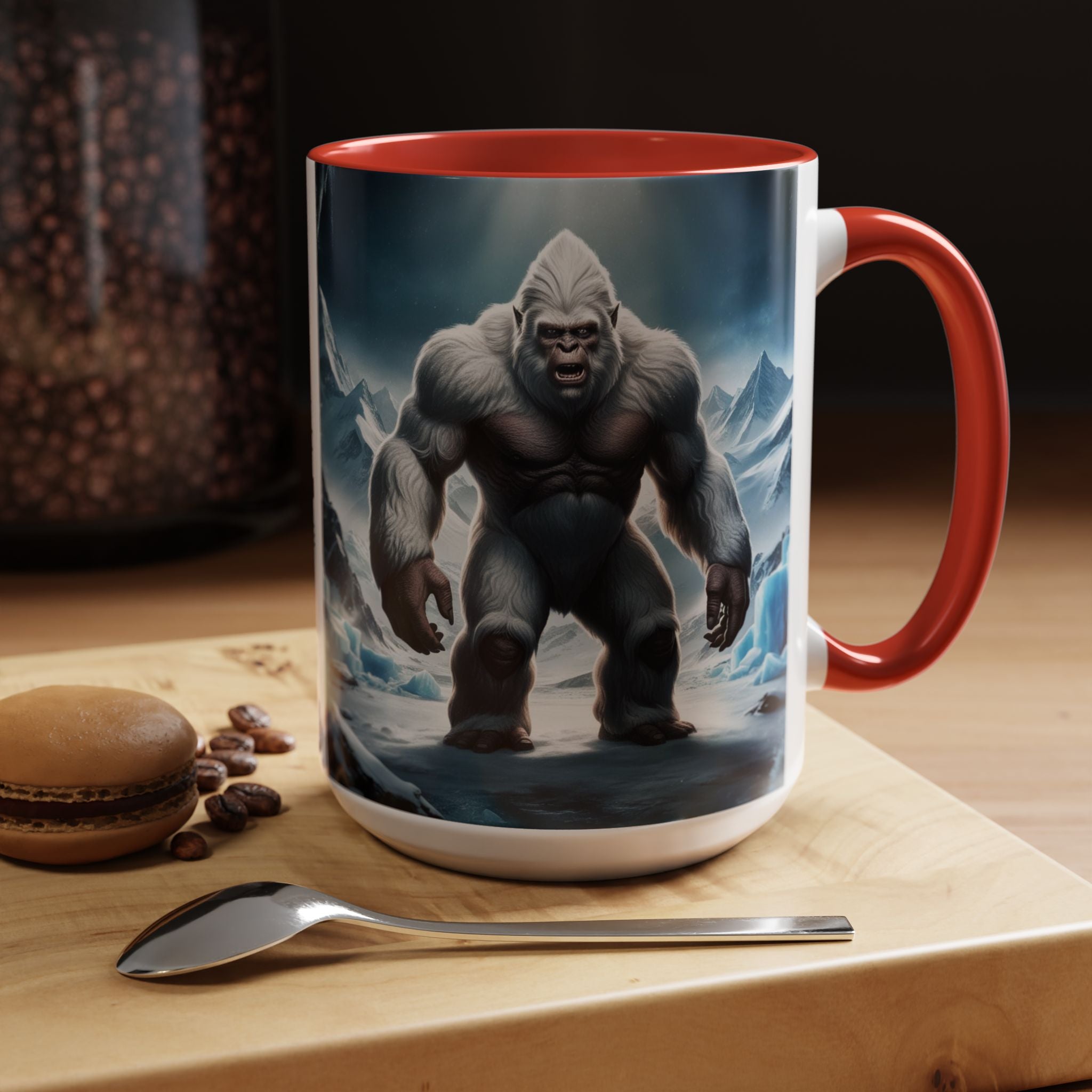 Yeti Coffee Mug: Abominable Snowman, Sasquatch Camping Gift, Himalayan Mountain Cryptid