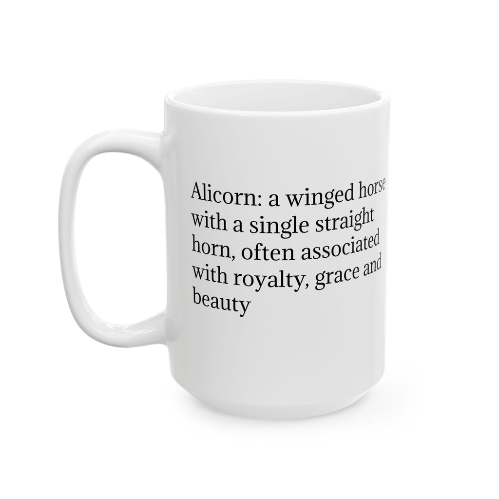 Customizable Unicorn Coffee Mug: Mythical Creature, Enchanted Alicorn, Fairytale Gift