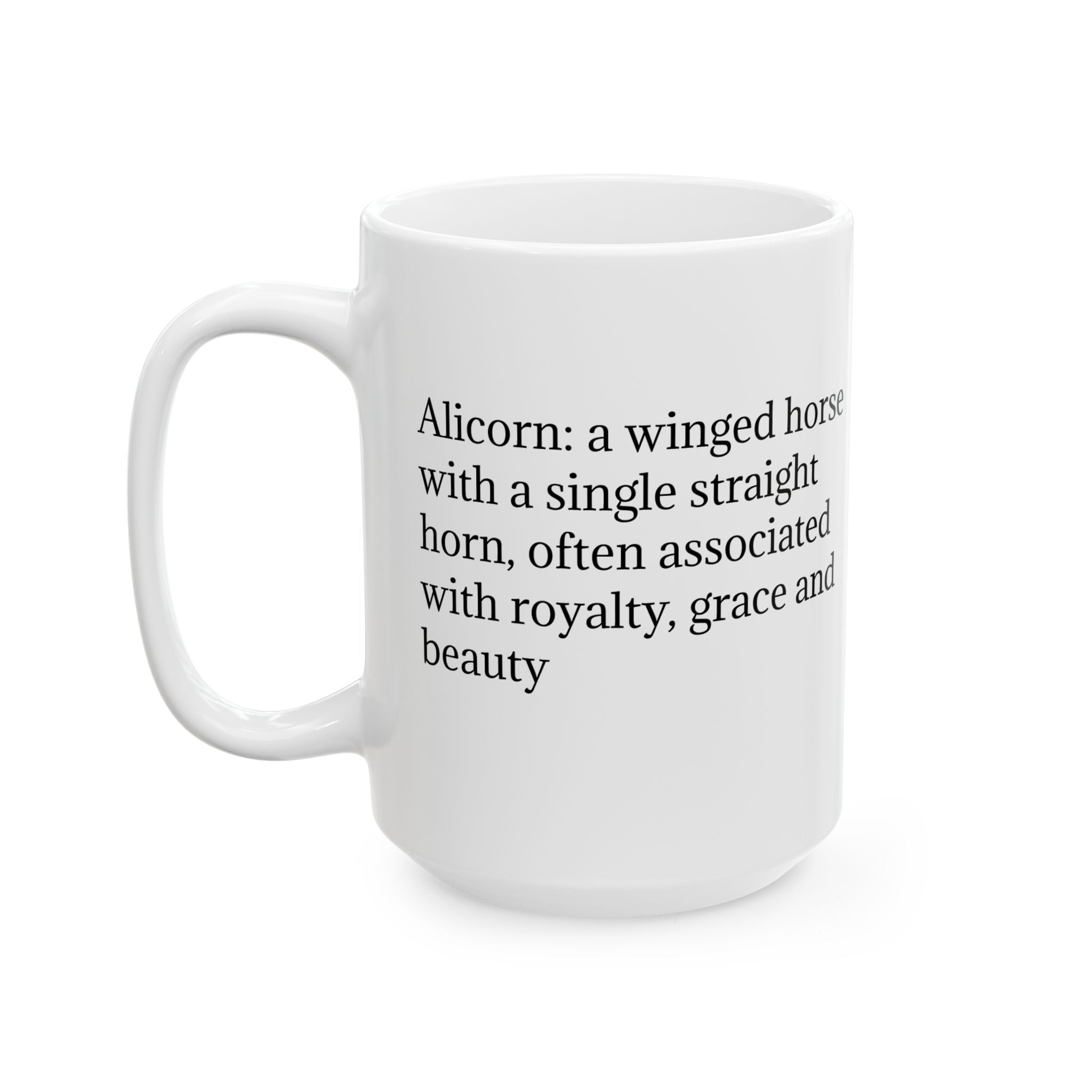 Customizable Unicorn Coffee Mug: Mythical Creature, Enchanted Alicorn, Fairytale Gift