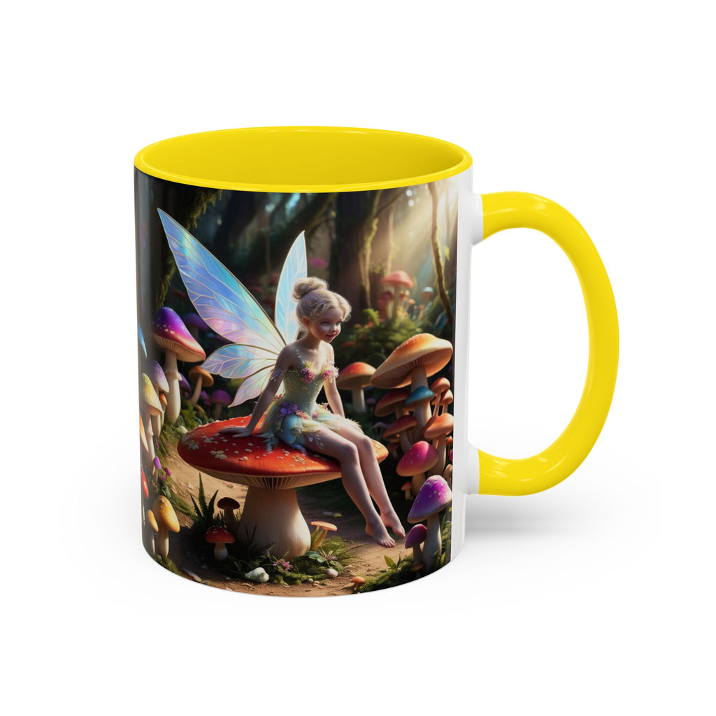 Fairy Garden Mug: Ceramic Toadstool Coffee Cup, Enchanted Forest Fantasy Gift