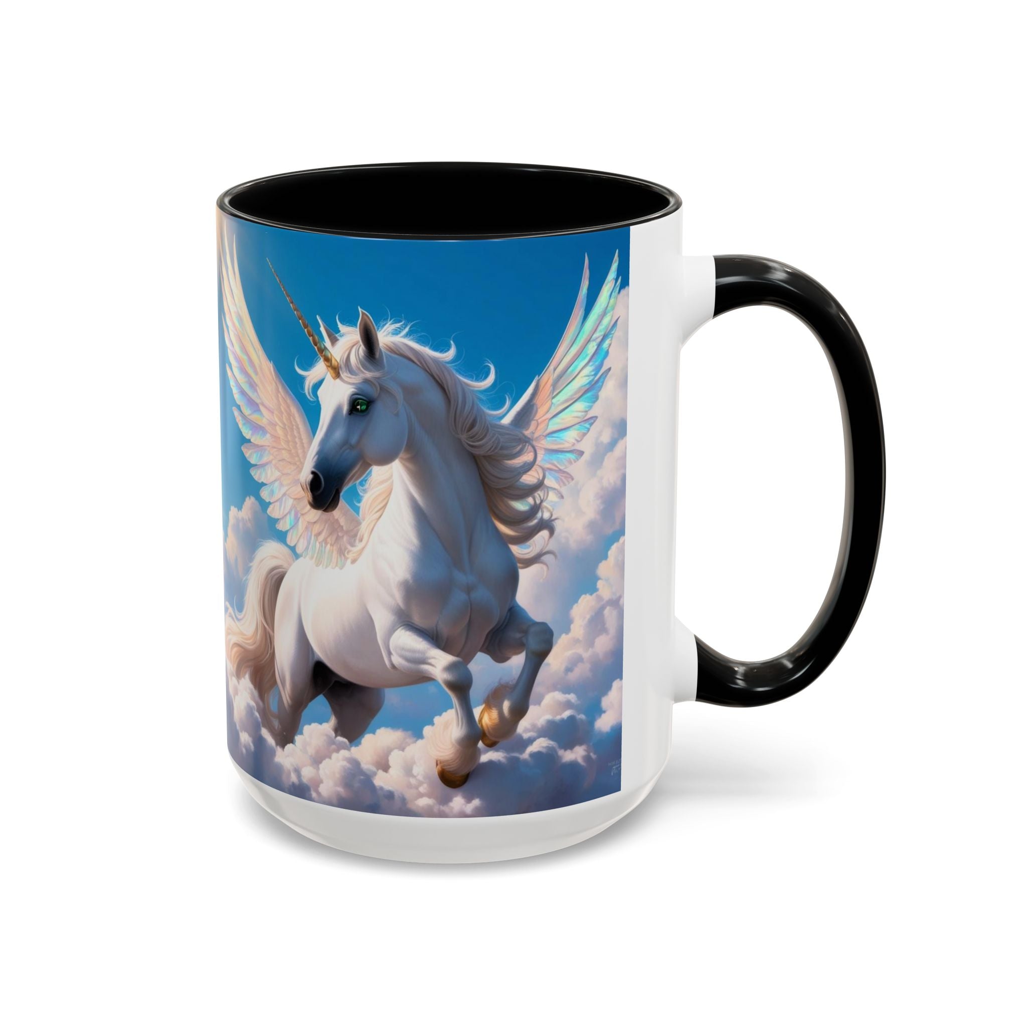 Unicorn Coffee Mug: Fairytale Alicorn, Mythical Creature, Enchanted Gift (Blue)
