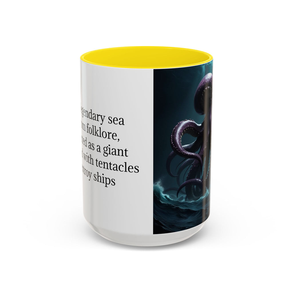 Kraken Coffee Cup: Giant Squid Coffee Mug, Mythical Creature, Octopus Gift