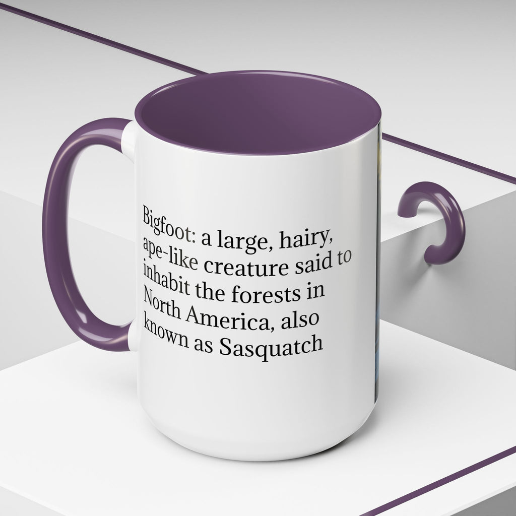 Bigfoot Coffee Mug: Sasquatch, Forest Cryptid, Mythical Creature, Camping Gift