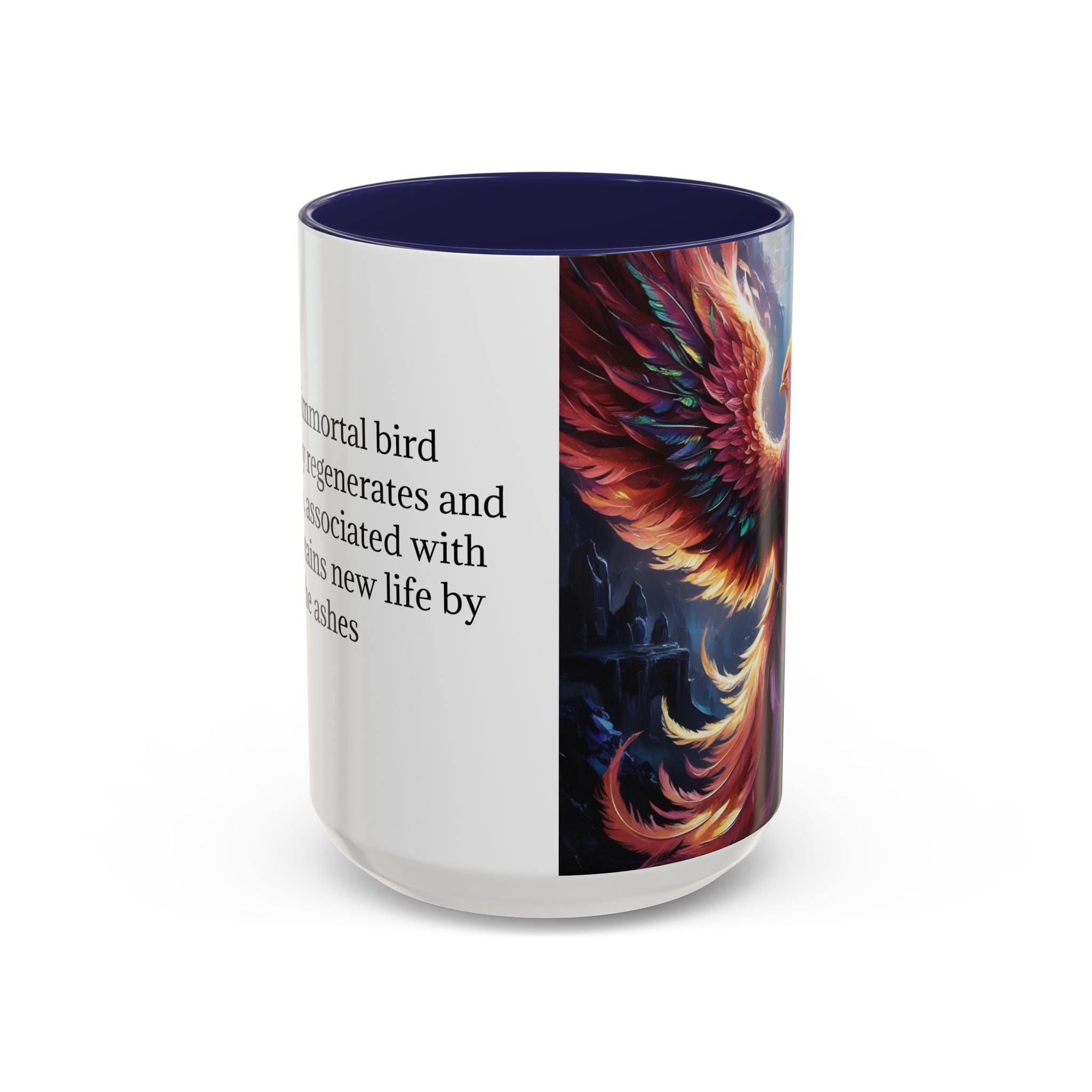 Phoenix Rising Coffee Mug: Firebird, Legendary Creature Coffee Cup, Gift for Women