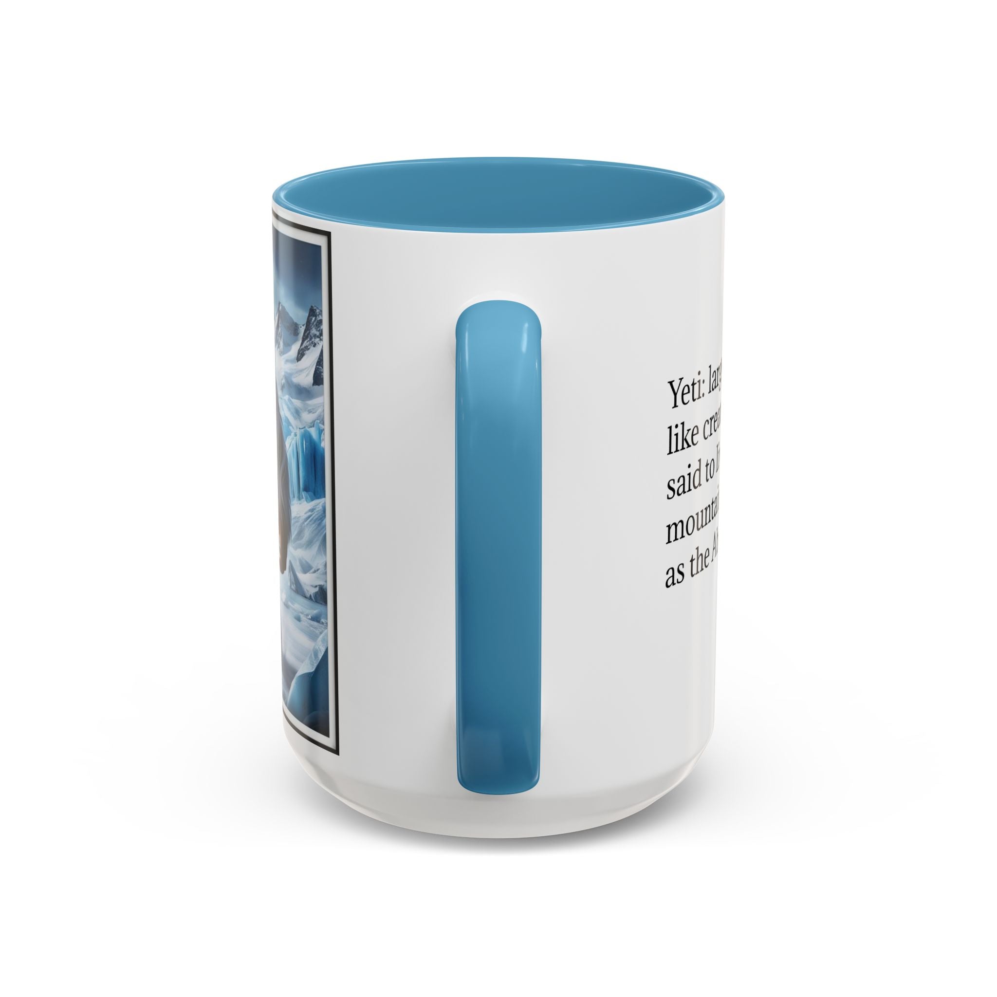 Yeti Coffee Mug: Abominable Snowman, Himalayan Mountain Cryptid, Bigfoot Camping Gift