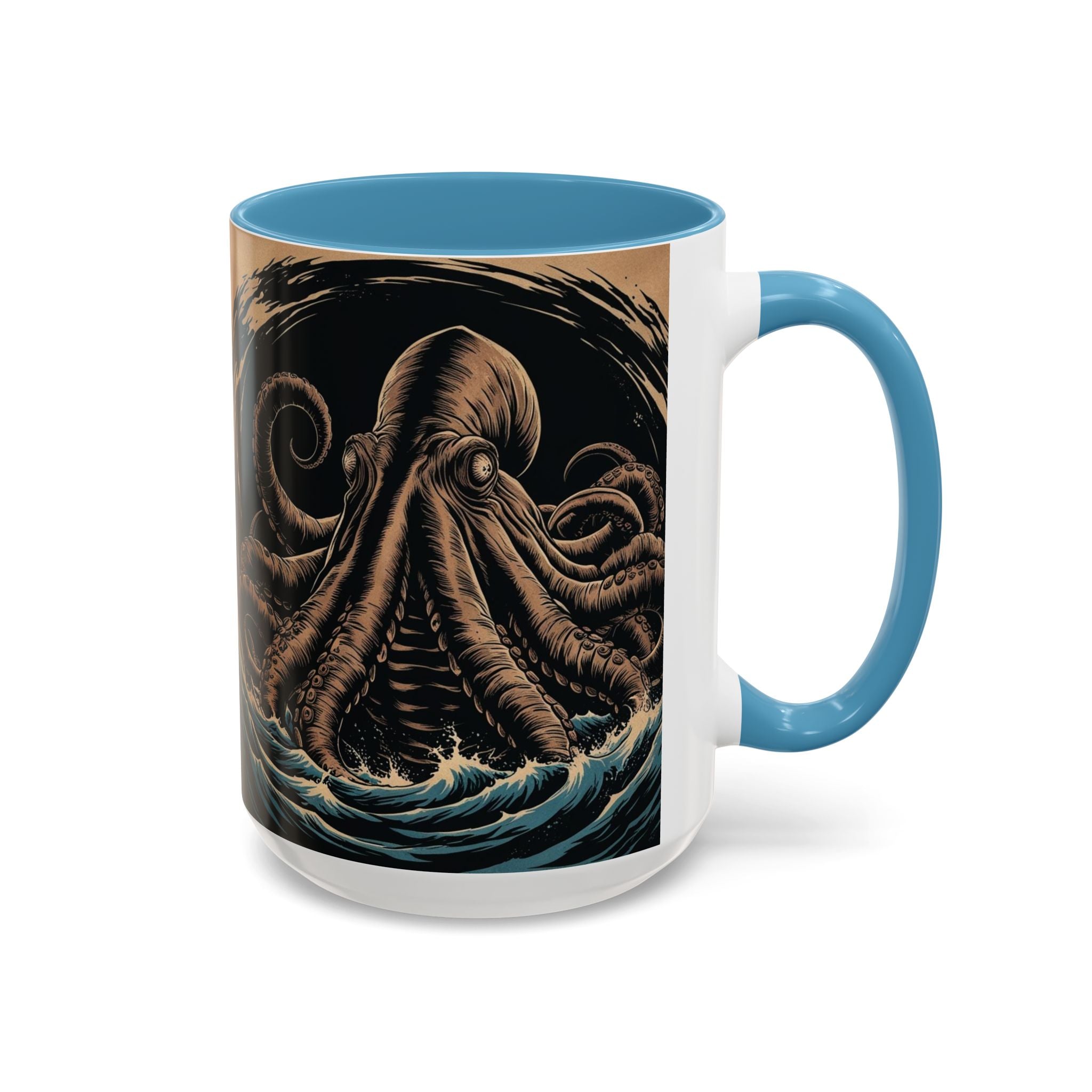 Kraken Coffee Mug: Giant Squid Coffee Cup, Sea Creature, Mugs for Men