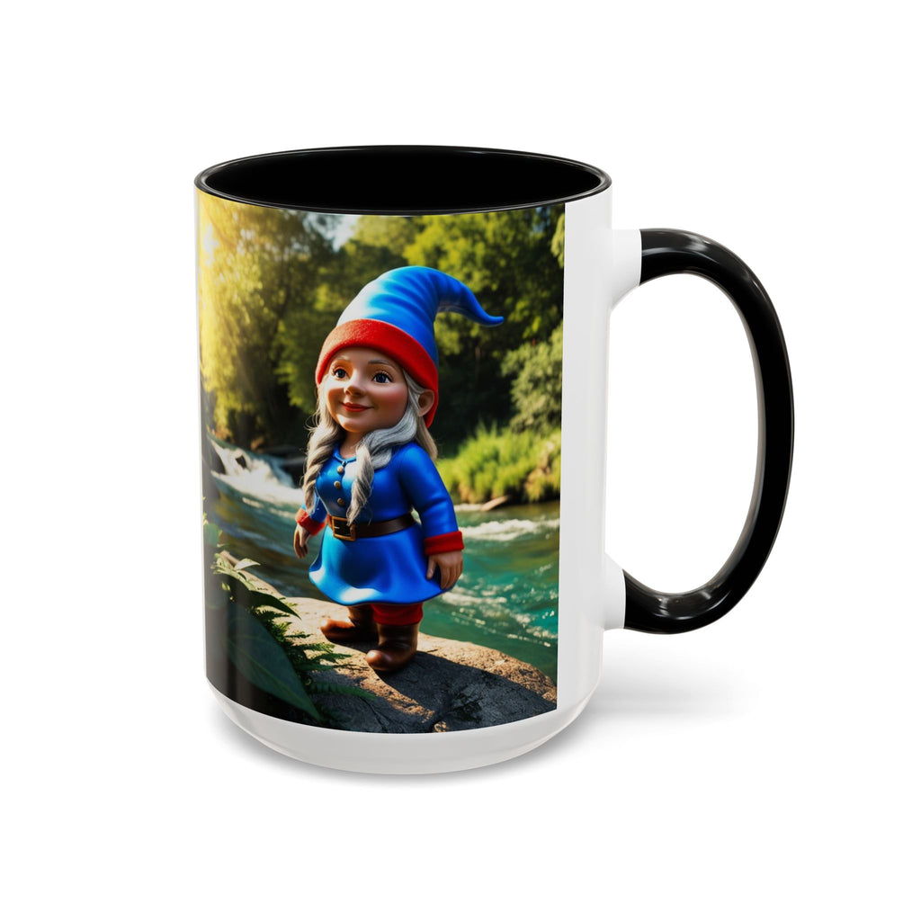 Gnome Coffee Mug:  Scandinavian Nisse, Nordic Folklore Gift, Enchanted Mushroom Garden
