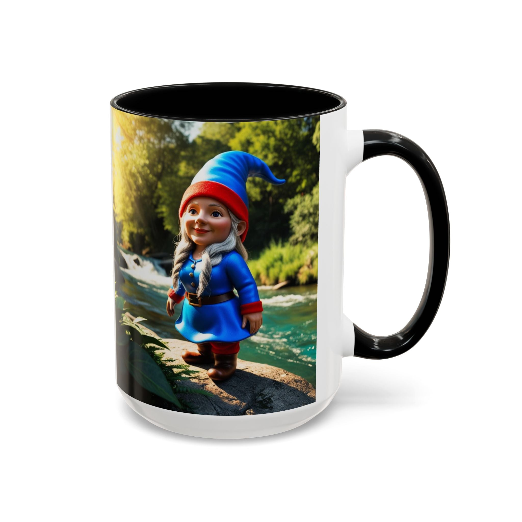 Gnome Coffee Mug:  Scandinavian Nisse, Nordic Folklore Gift, Enchanted Mushroom Garden