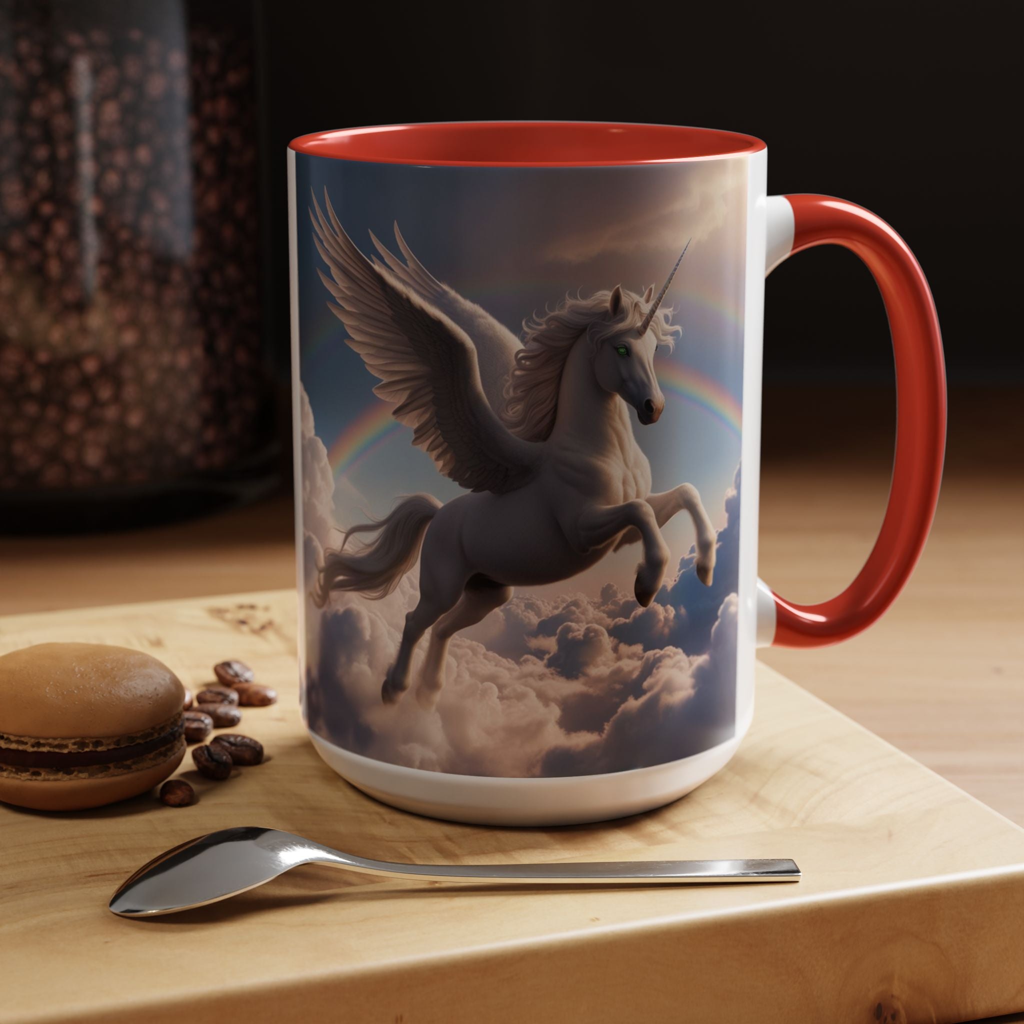 Unicorn Coffee Mug: Enchanted Alicorn, Mythical Creature, Fairytale Gift (Pink)