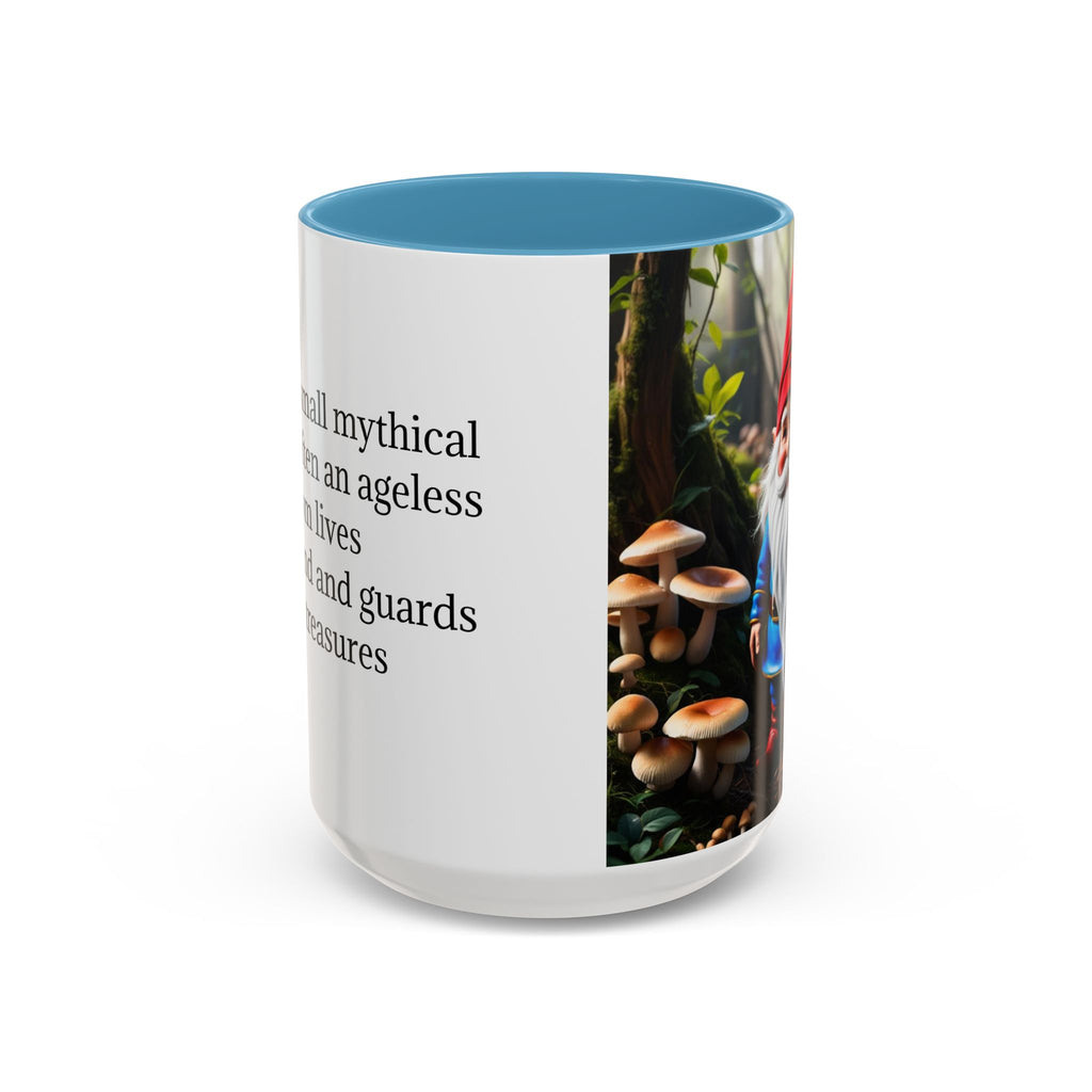 Gnome Coffee Mug: Nordic Folklore Gift, Scandinavian Nisse, Enchanted Mushroom Garden