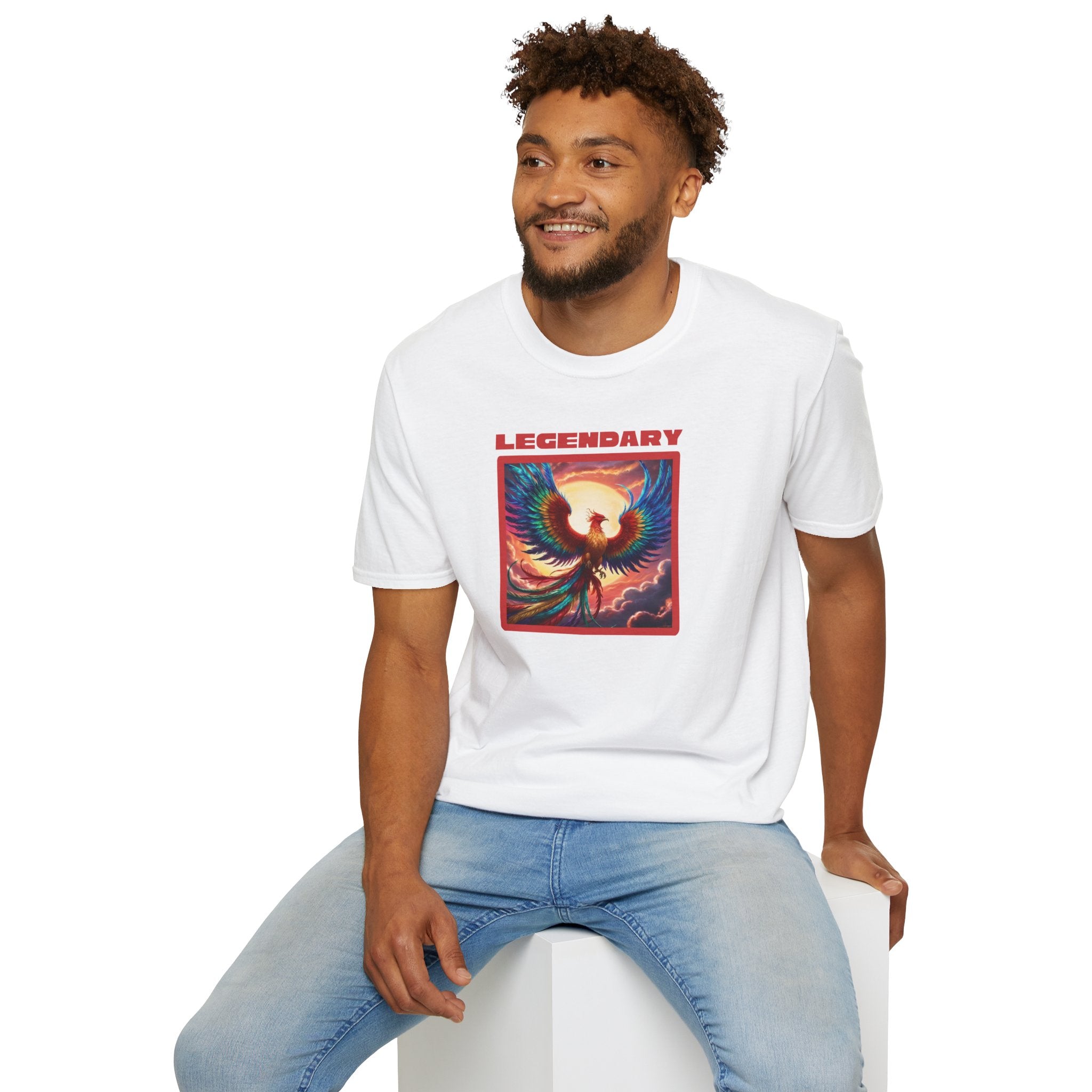 Phoenix Graphic Tee: Legendary Bird, Soft Cotton Shirt, Phoenix Rising Gift
