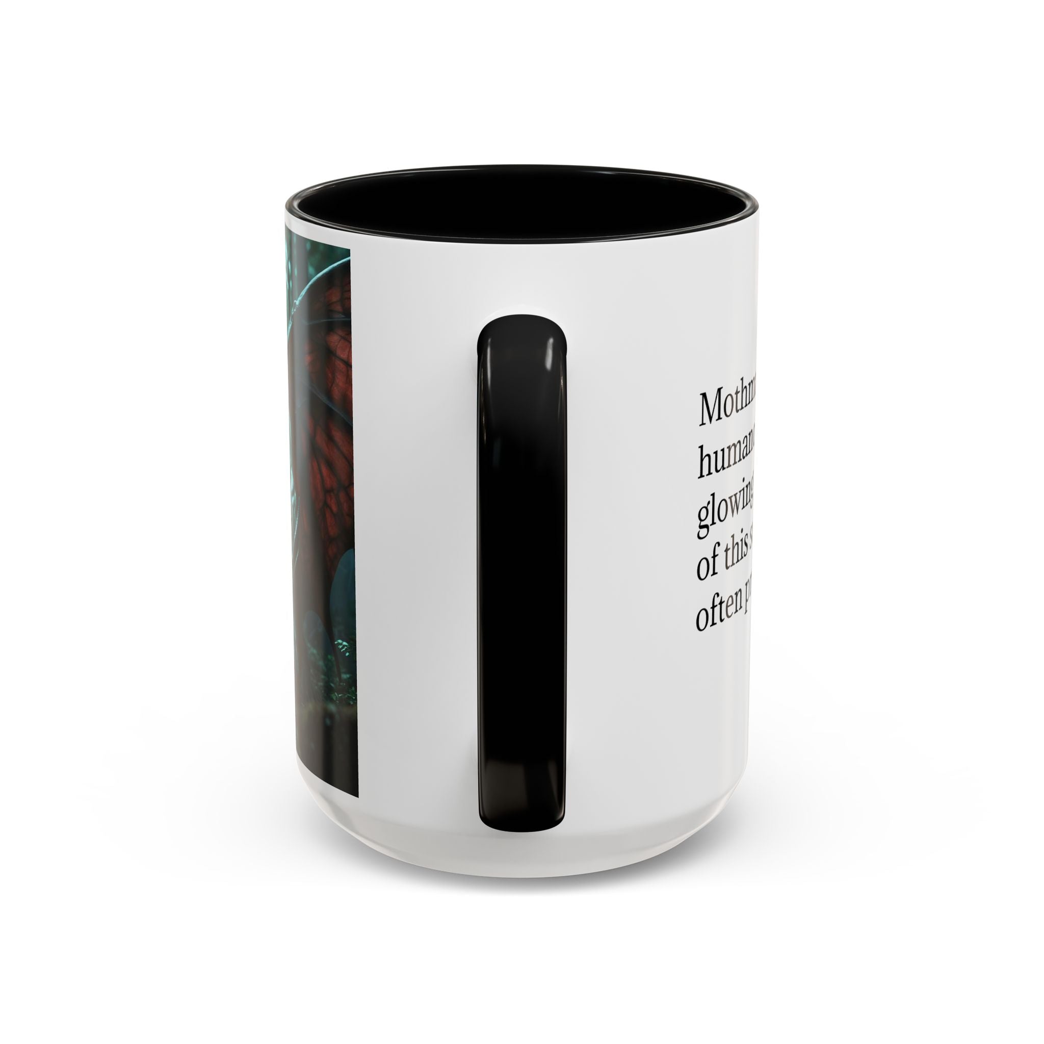 Mothman Mug: Supernatural Monster, Cryptid Mug, Mythical Creature, Urban Legend (Crouching)