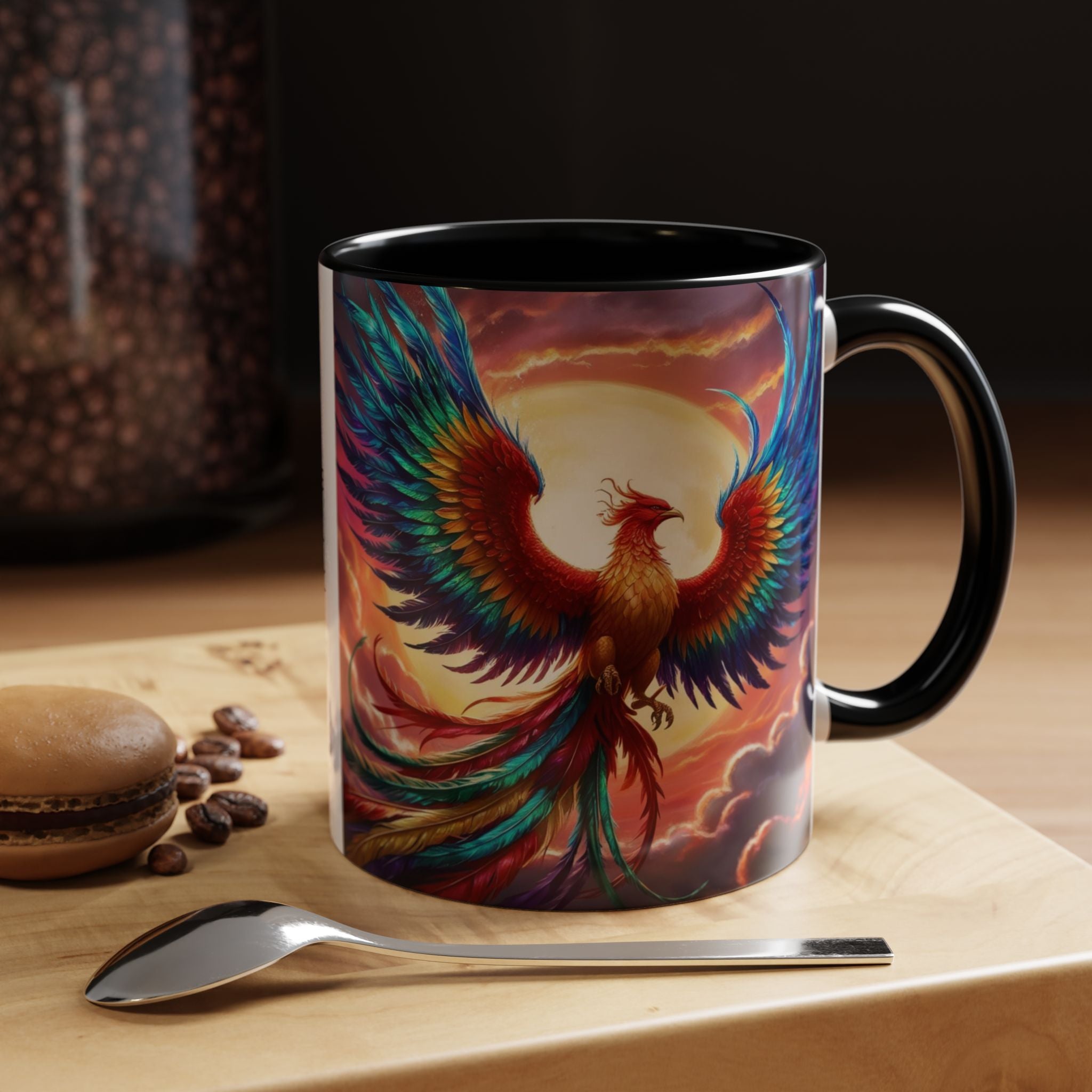 Phoenix Bird Coffee Cup: Mythical Creature, Firebird Coffee Mug, Rise from the Ashes