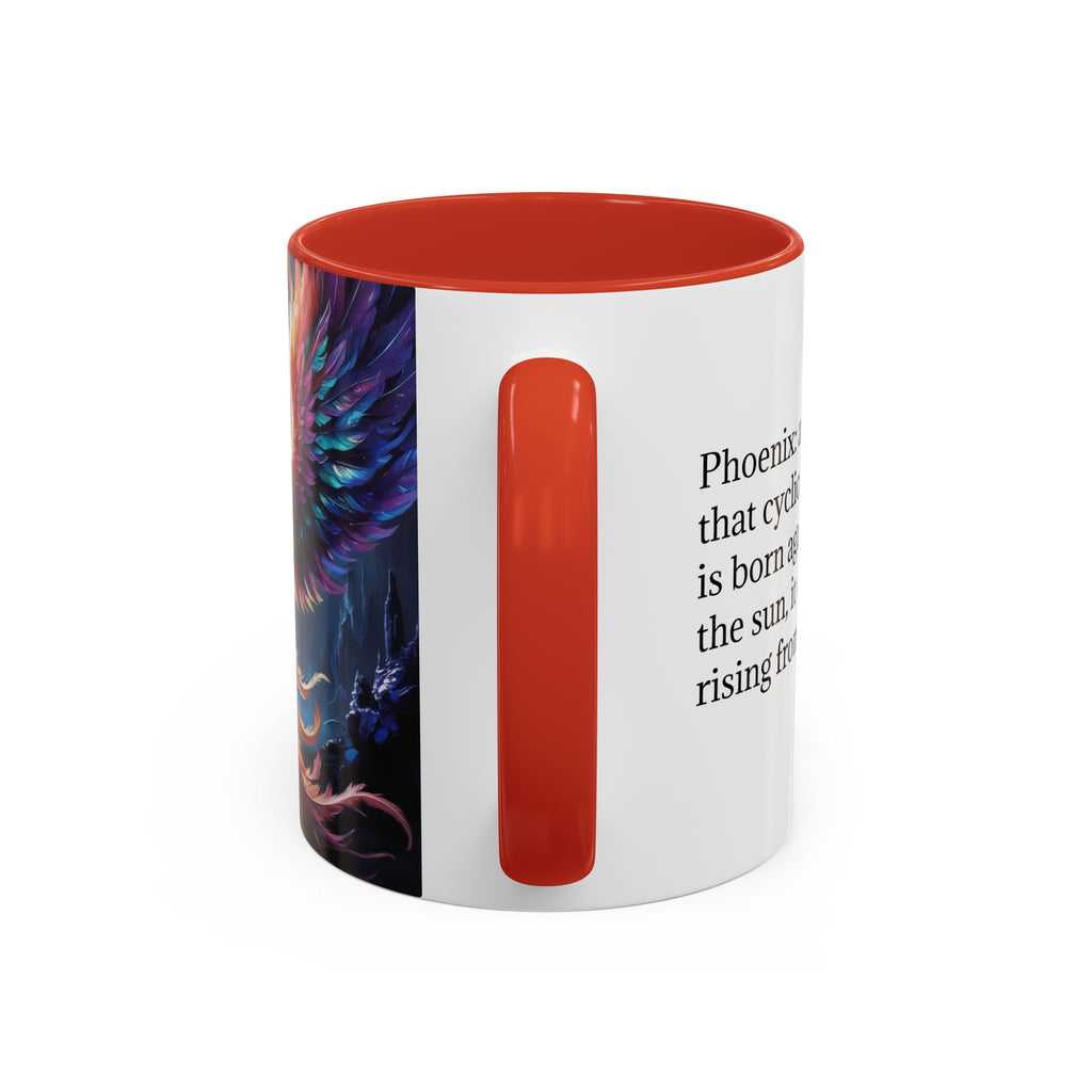 Phoenix Rising Coffee Mug: Firebird, Legendary Creature Coffee Cup, Gift for Women