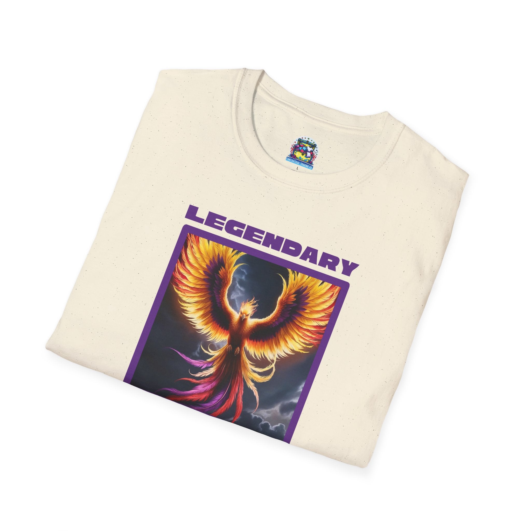 Phoenix Graphic Tee: Mythical Creature, Soft Cotton Shirt, Rise from the Ashes