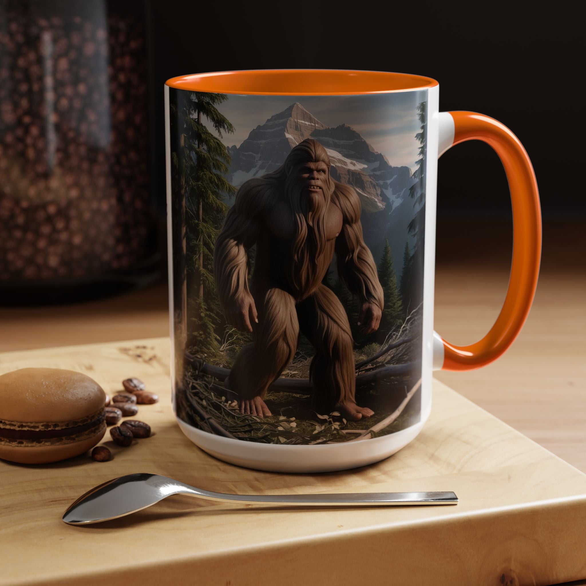 Bigfoot Mug: Sasquatch Coffee Cup, Mythical Creature, Camping Mugs for Men, Cryptozoology