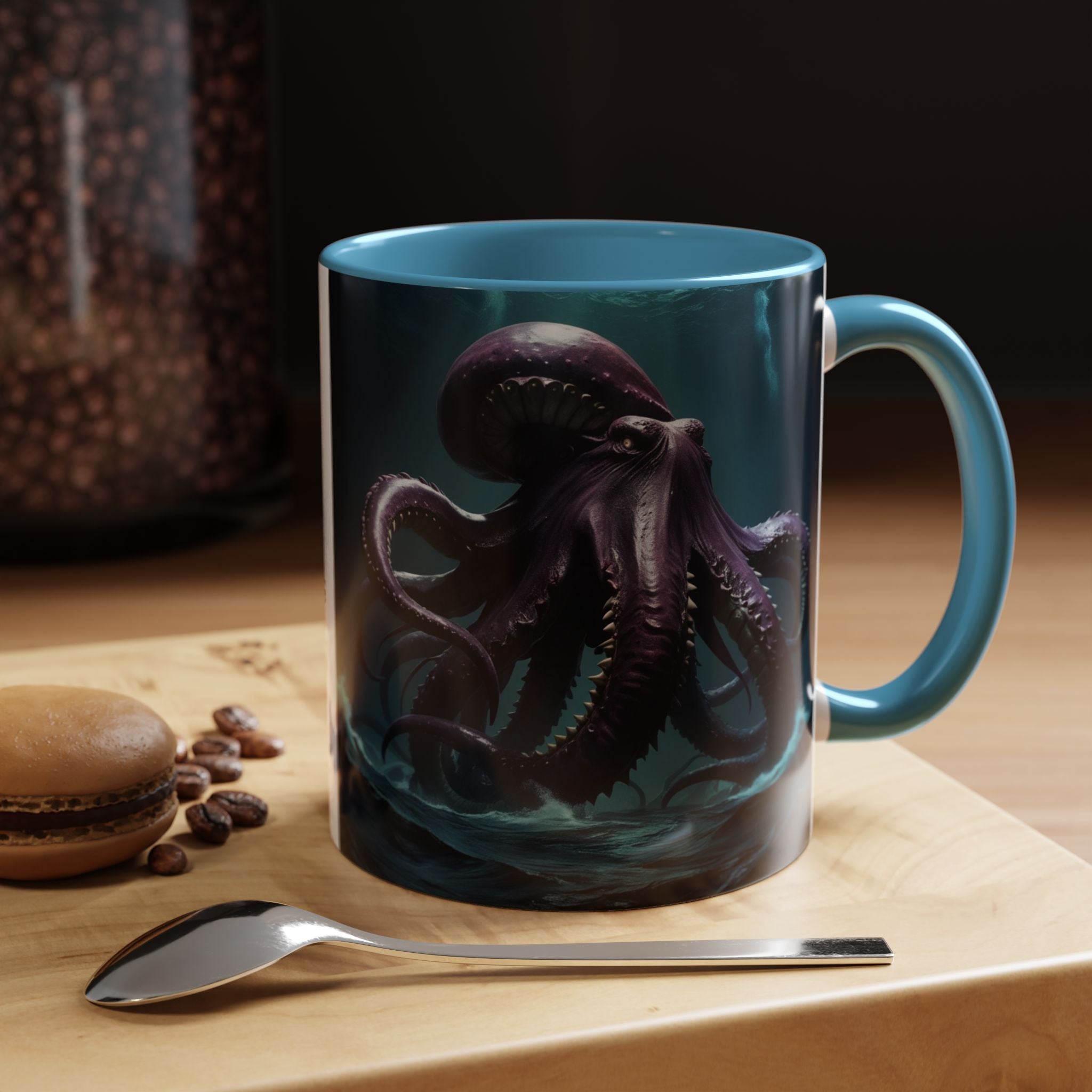 Kraken Coffee Cup: Giant Squid Coffee Mug, Mythical Creature, Octopus Gift