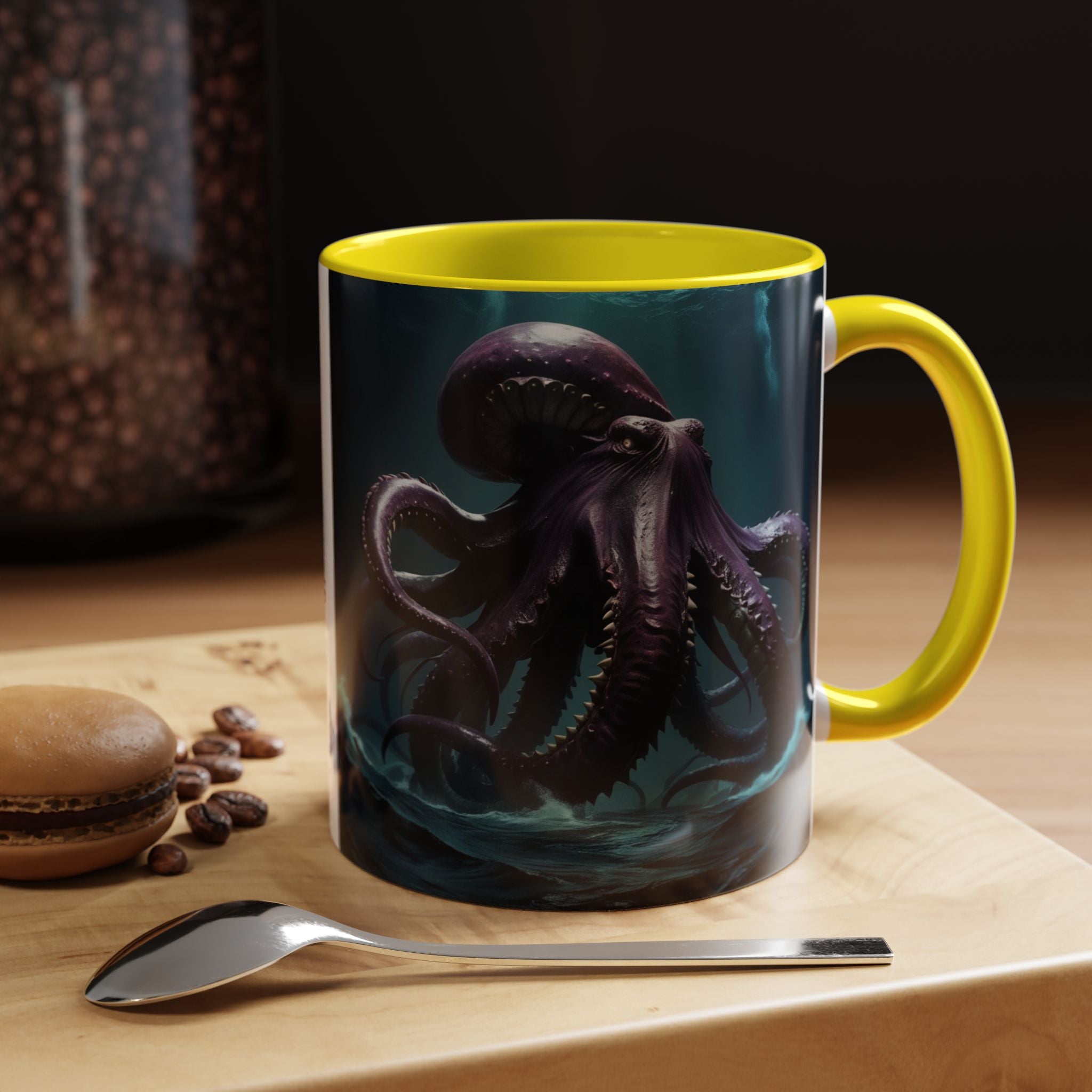 Kraken Coffee Cup: Giant Squid Coffee Mug, Mythical Creature, Octopus Gift