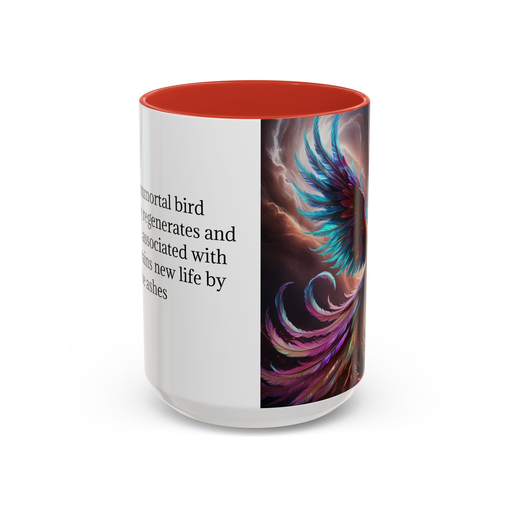 Phoenix Coffee Mug: Legendary Creature, Firebird Cryptid Coffee Cup, Renewal Rebirth