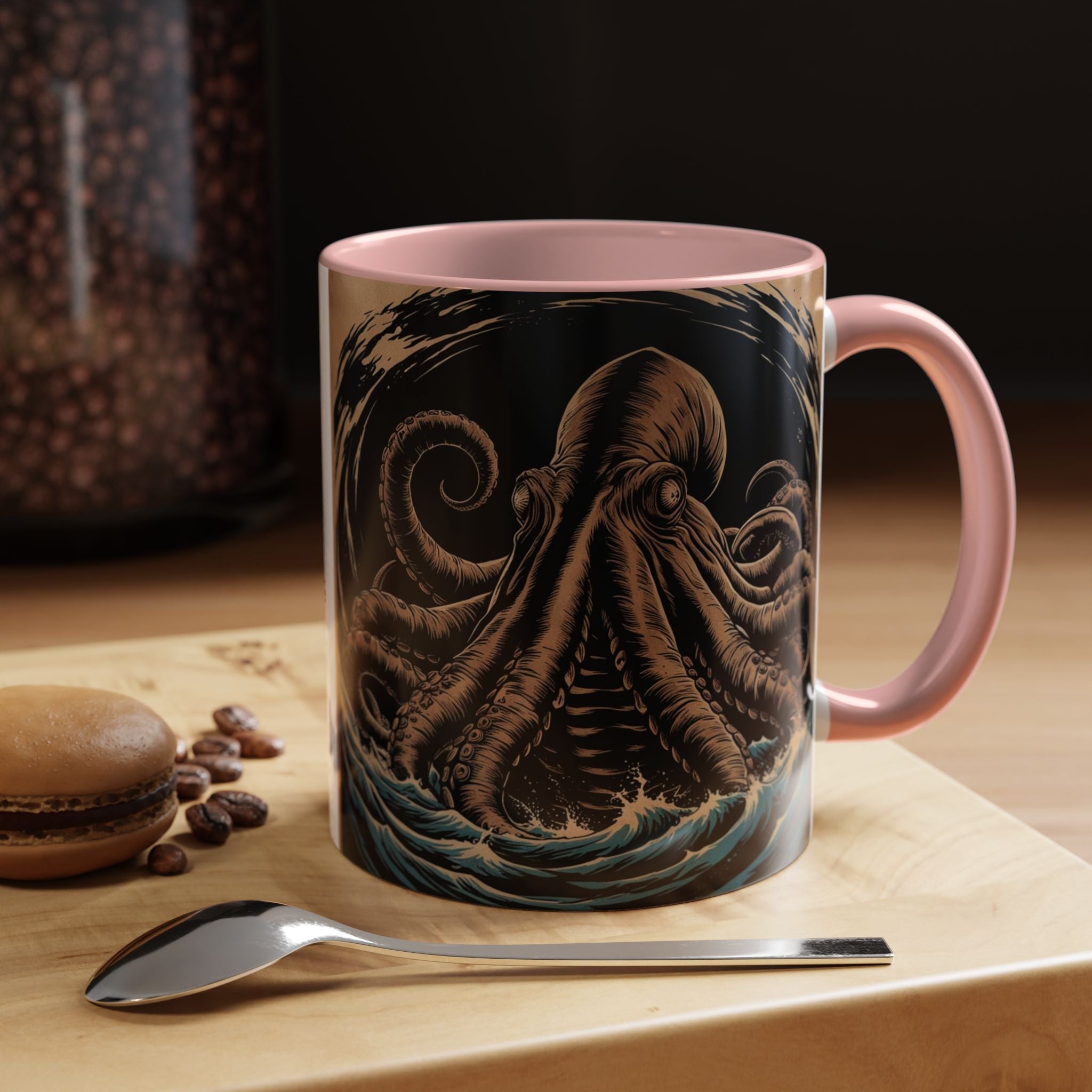 Kraken Coffee Mug: Giant Squid Coffee Cup, Sea Creature, Mugs for Men