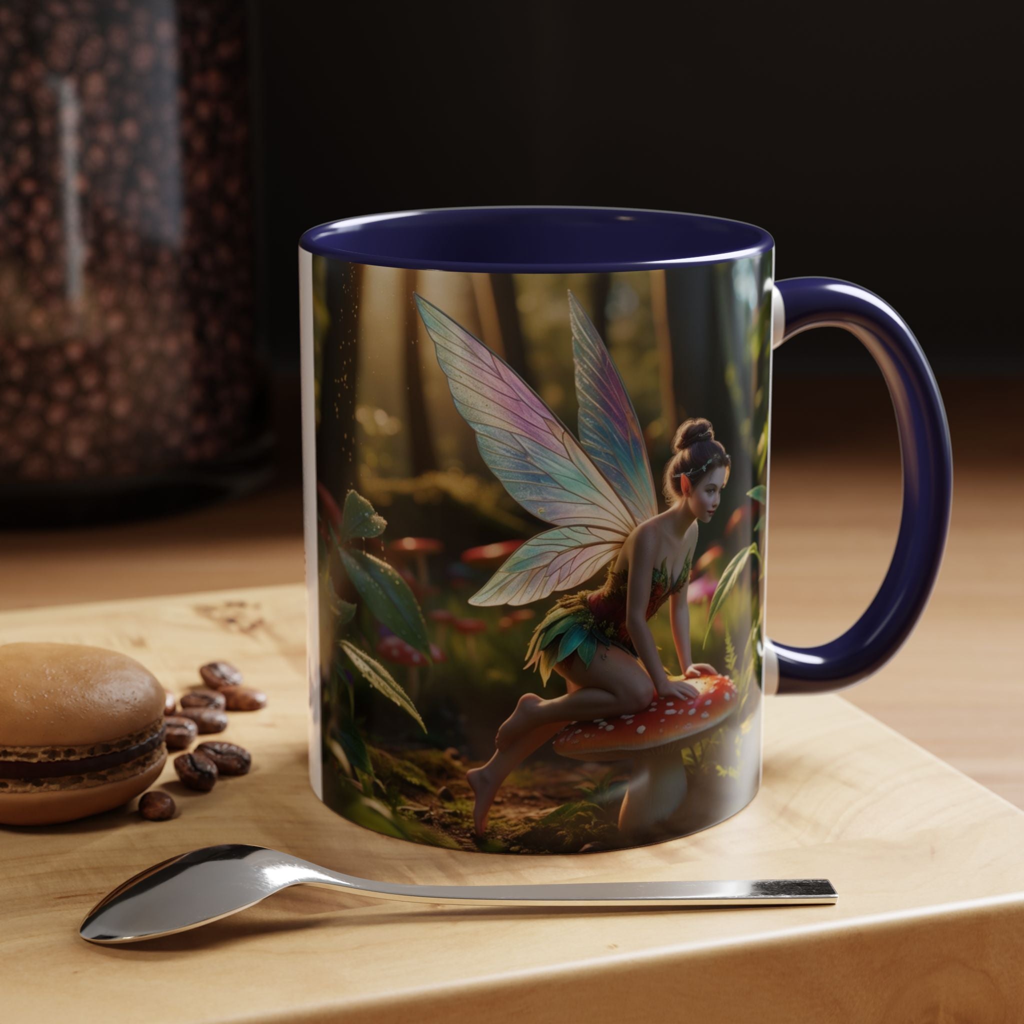 Fairy Coffee Mug: Whimsical Gift, Enchanted Toadstool Pixie Garden, Cottagecore Teacup