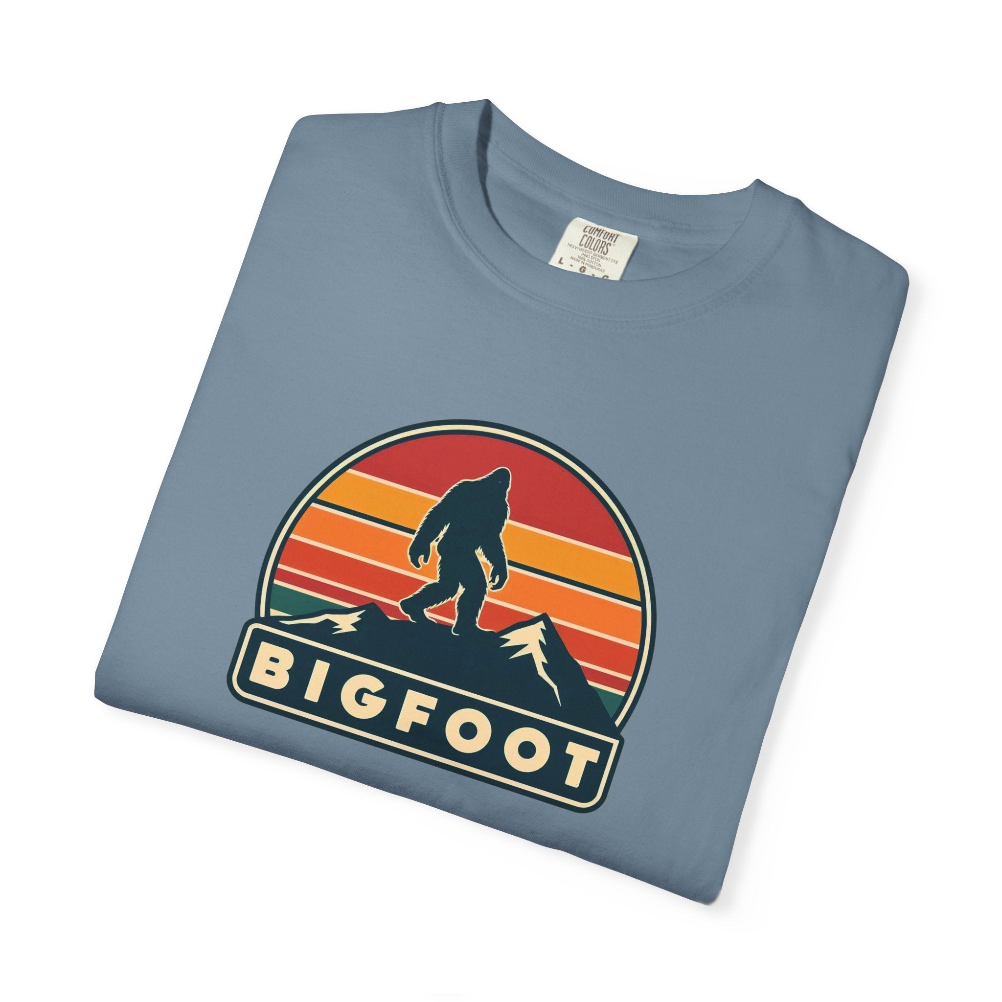 Bigfoot Shirt Comfort Colors® | Sasquatch Camping TShirt, Retro Graphic Tee, Cryptid Outdoor Clothing