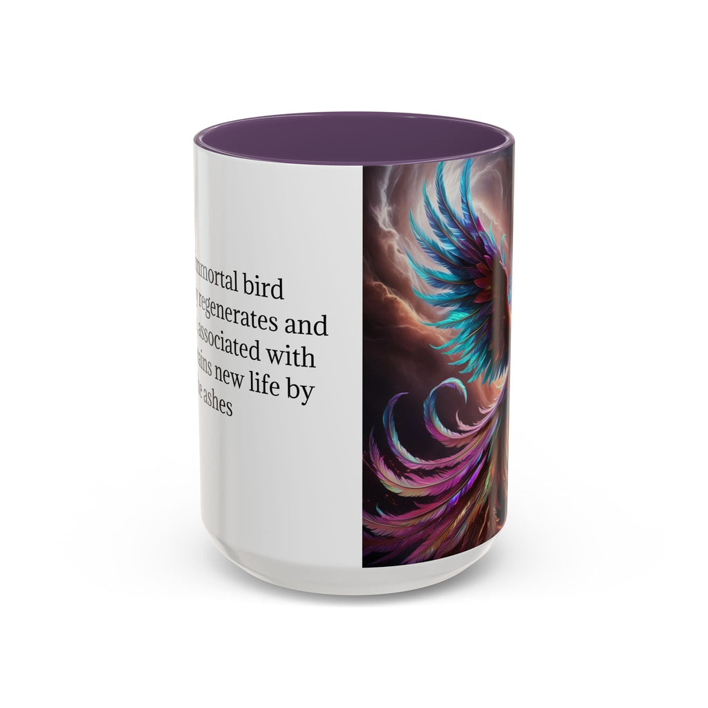 Phoenix Coffee Mug: Legendary Creature, Firebird Cryptid Coffee Cup, Renewal Rebirth
