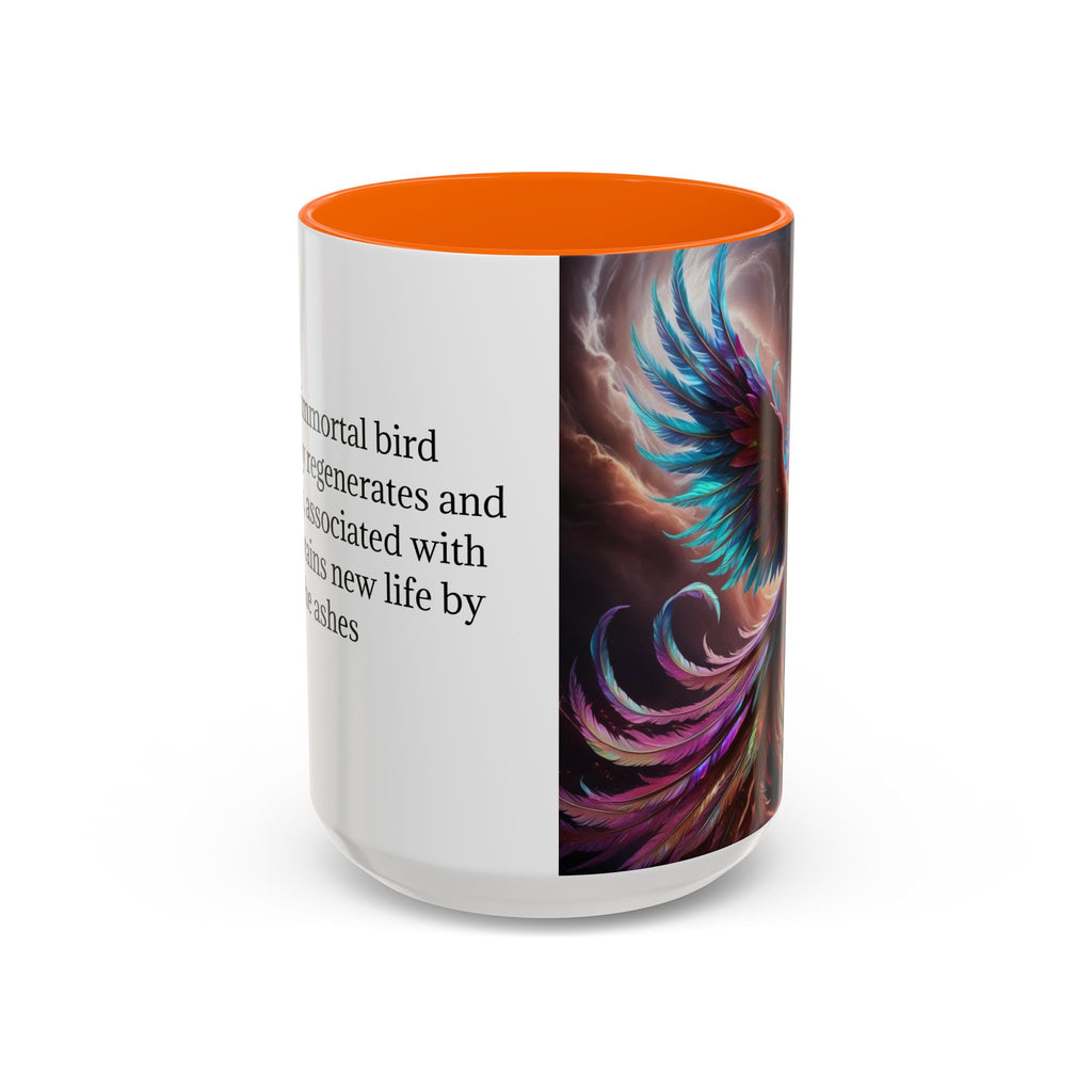 Phoenix Coffee Mug: Legendary Creature, Firebird Cryptid Coffee Cup, Renewal Rebirth