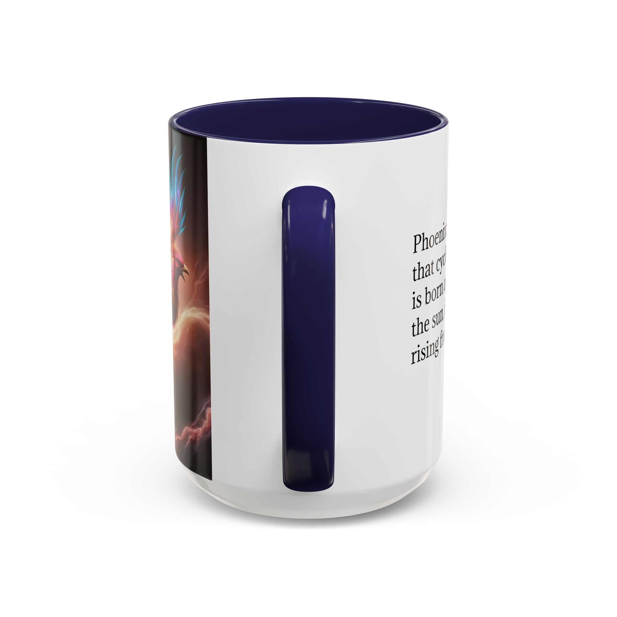 Phoenix Coffee Mug: Legendary Creature, Firebird Cryptid Coffee Cup, Renewal Rebirth