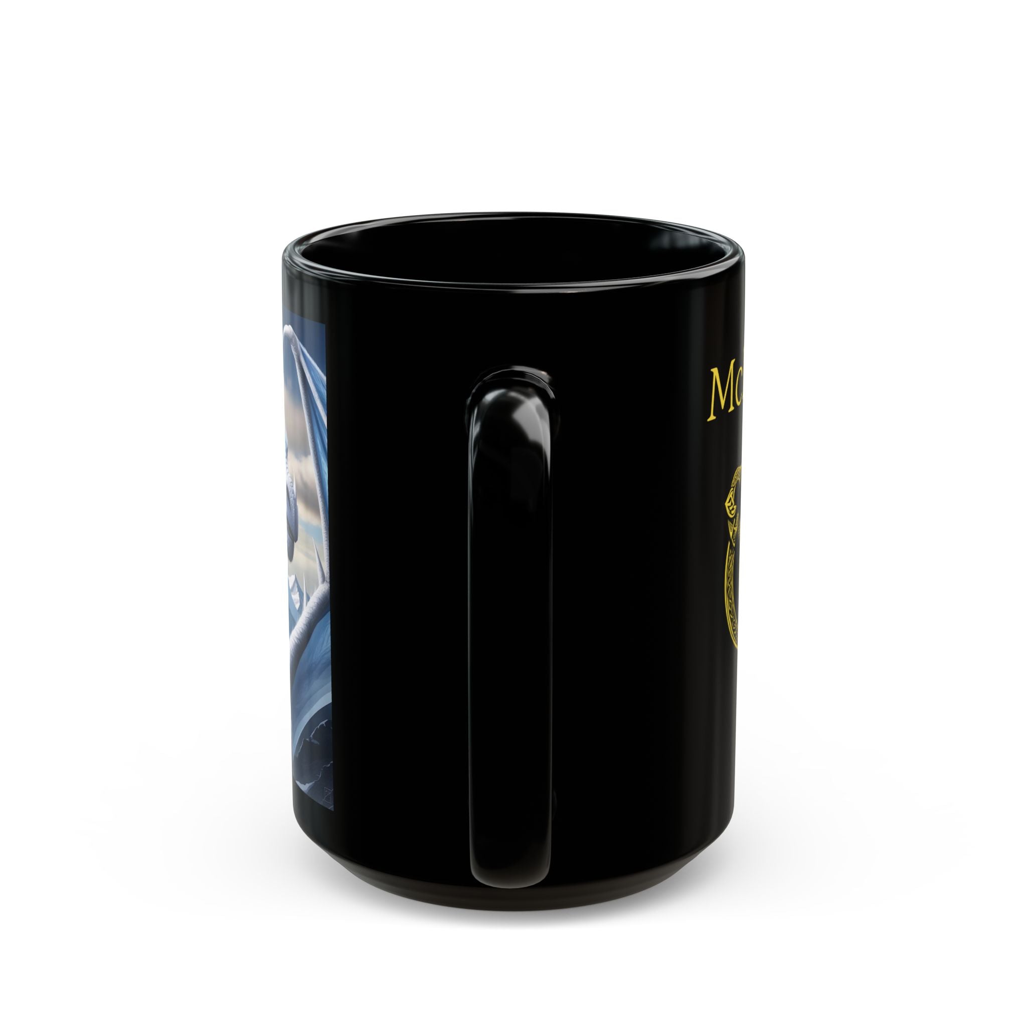 Personalized Dragon Coffee Mug: Customizable DnD Coffee Cup, Frost Drake