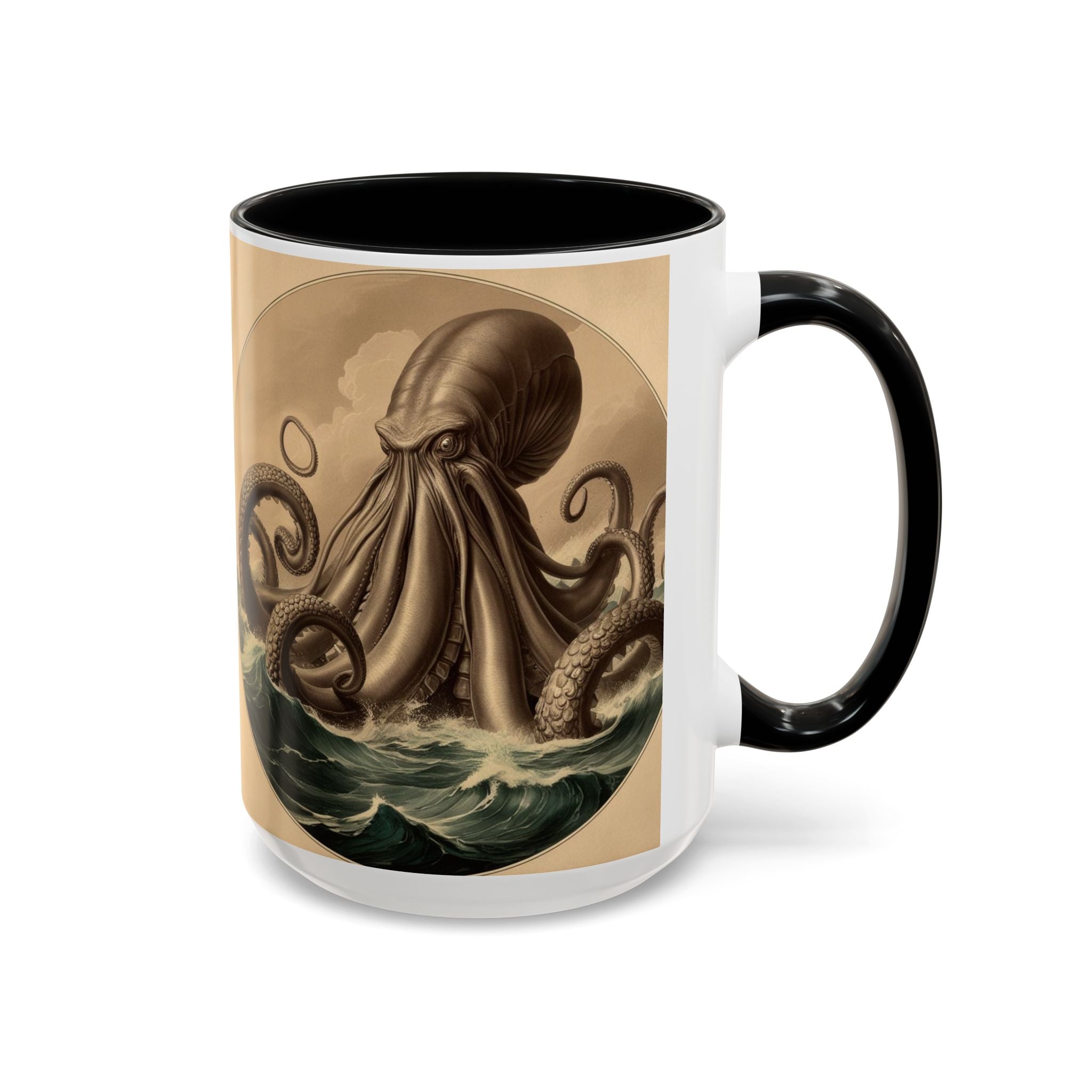 Kraken Coffee Cup: Giant Squid Coffee Mug, Mugs for Men, Mythical Creature