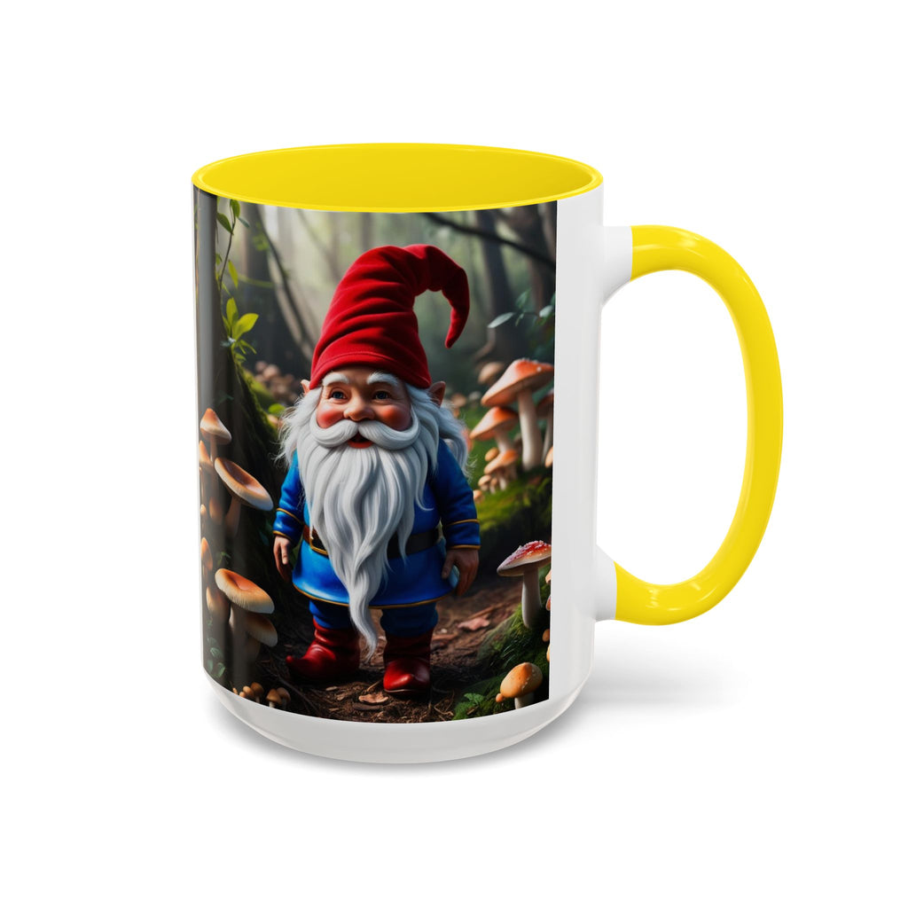 Gnome Coffee Mug: Nordic Folklore Gift, Scandinavian Nisse, Enchanted Mushroom Garden