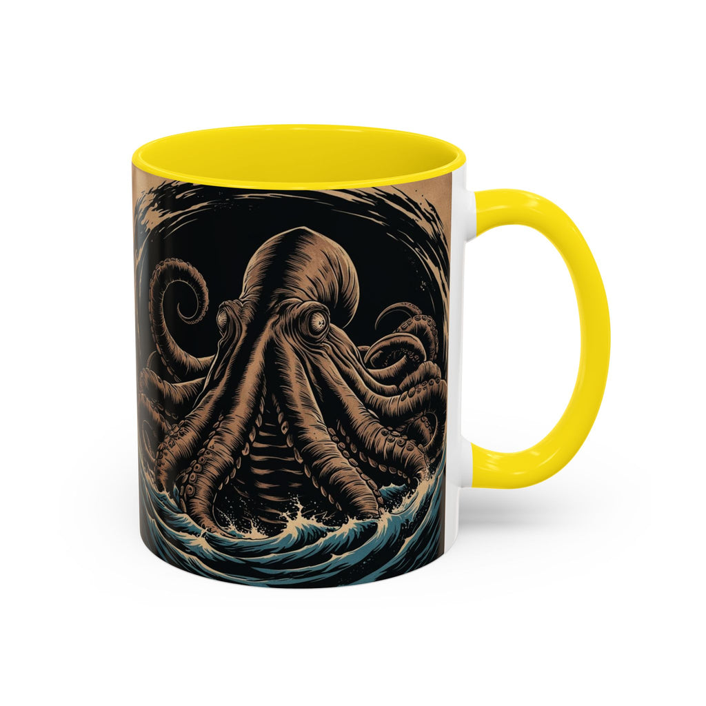 Kraken Coffee Mug: Giant Squid Coffee Cup, Sea Creature, Mugs for Men