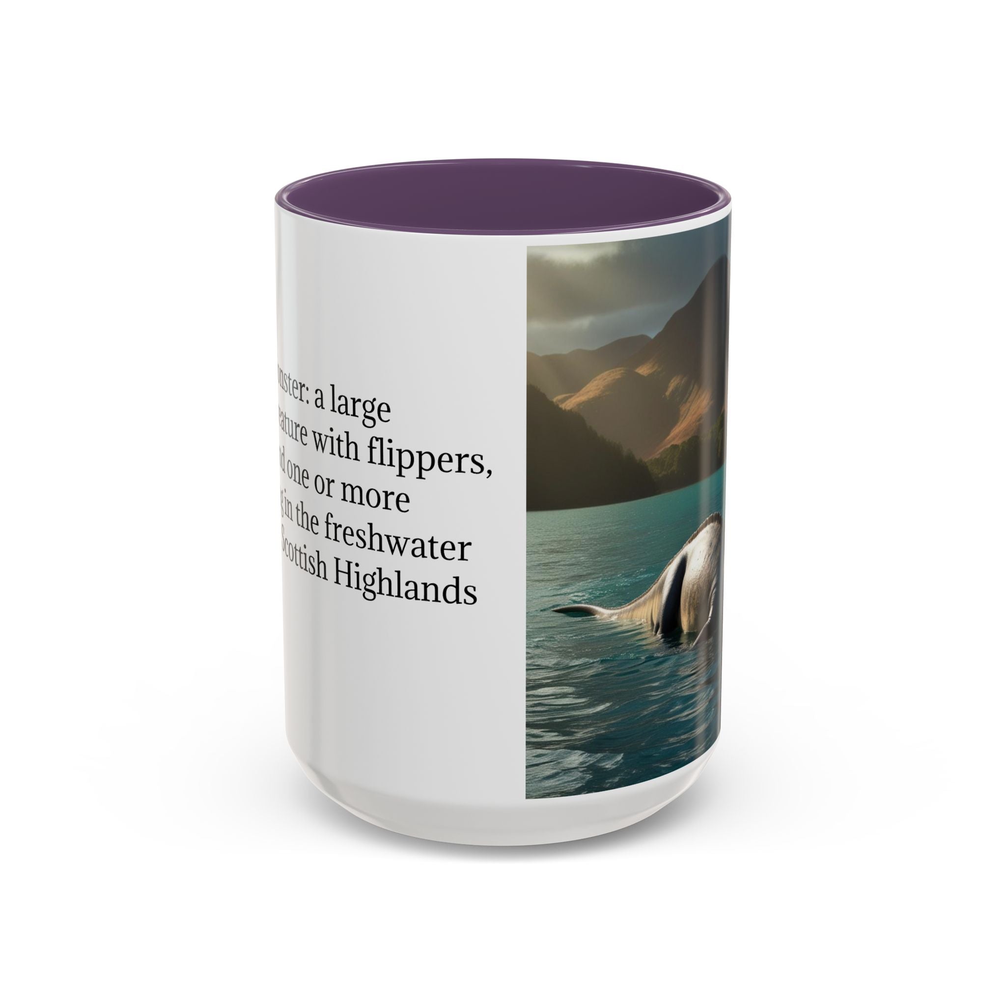 Loch Ness Monster Coffee Mug: Nessie Cryptid Gift, Scottish Sea Creature