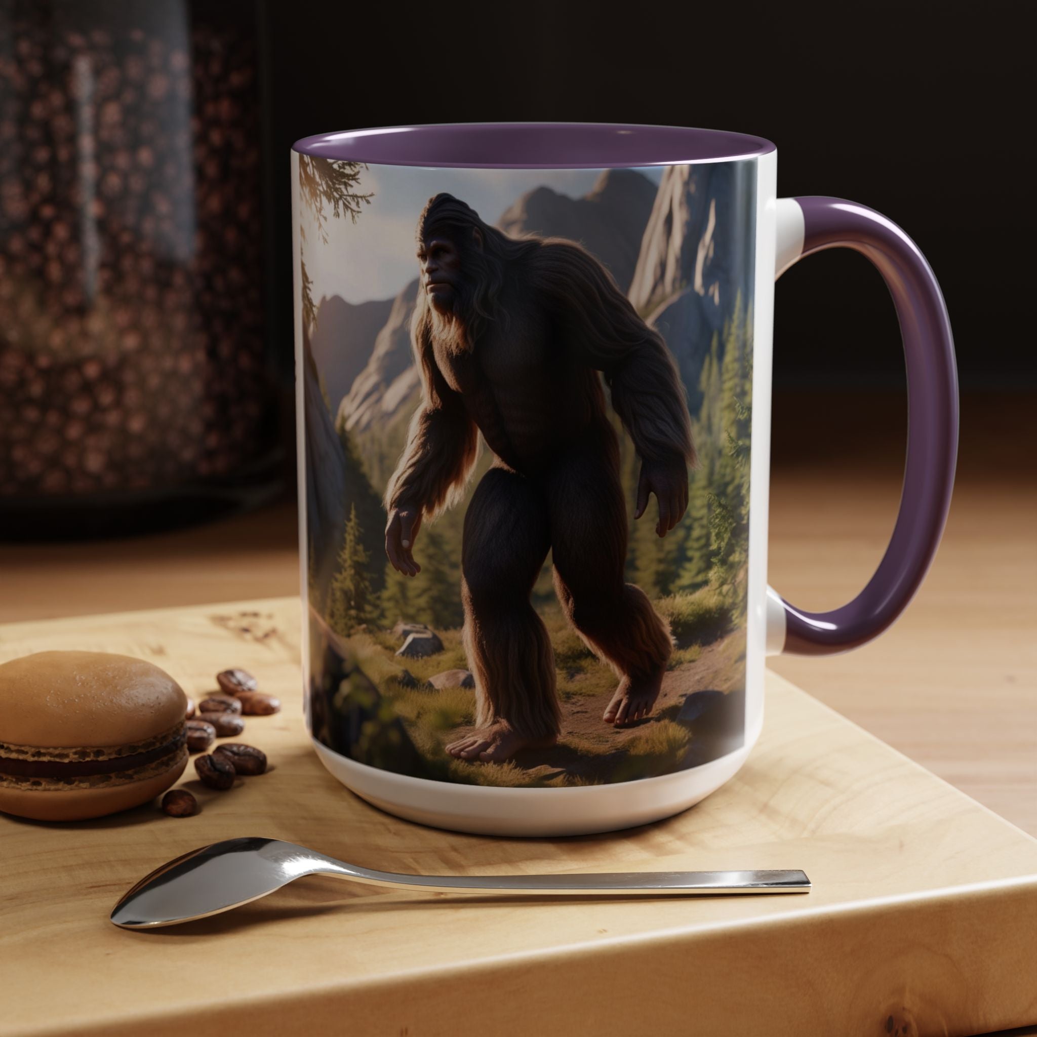 Bigfoot Coffee Cup: Sasquatch Coffee Mug, Pacific Northwest Cryptid, Mythical Creature
