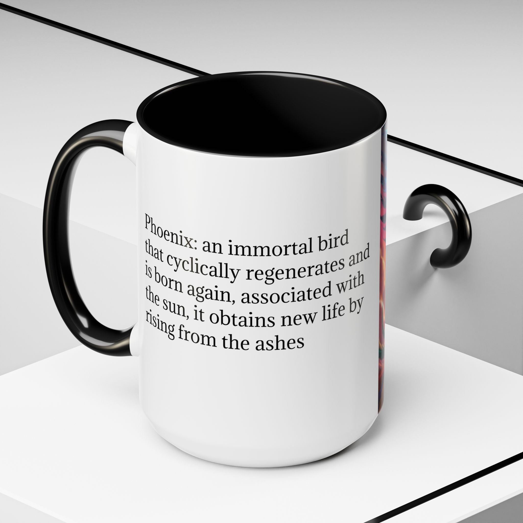 Phoenix Bird Coffee Cup: Mythical Creature, Firebird Coffee Mug, Rise from the Ashes